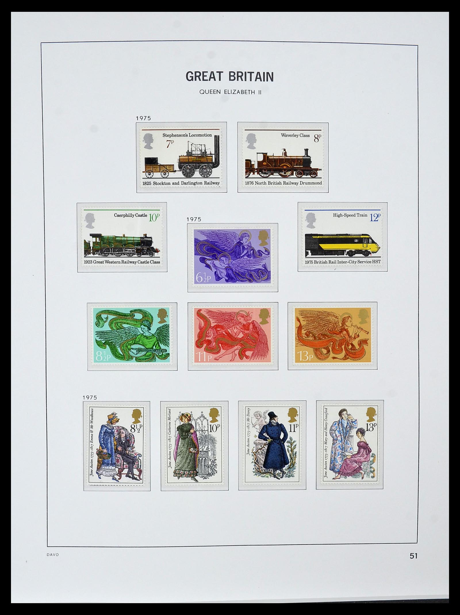 34121 076 - Stamp collection 34121 Great Britain 1935-1999.