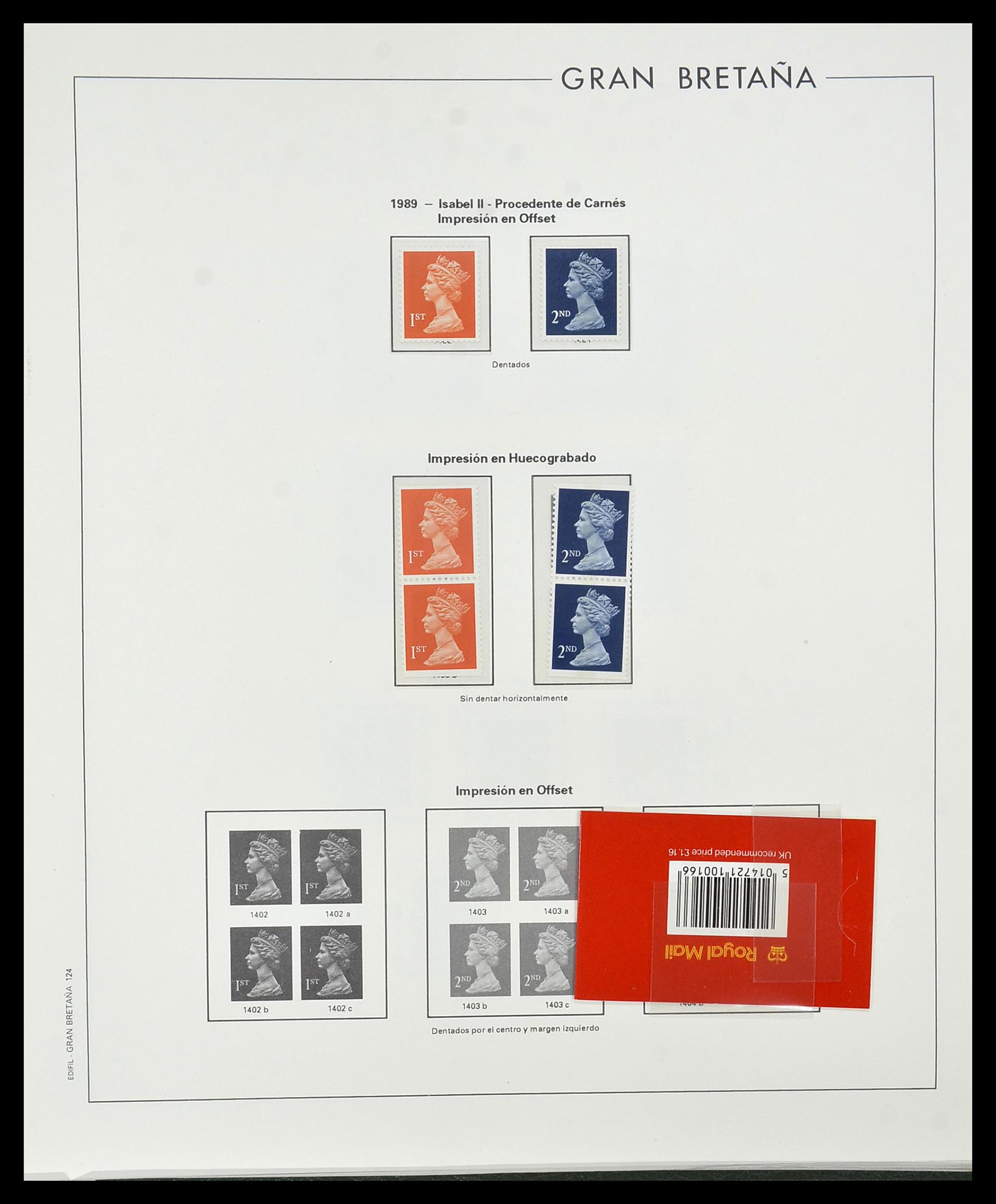 34121 262 - Stamp collection 34121 Great Britain 1935-1999.