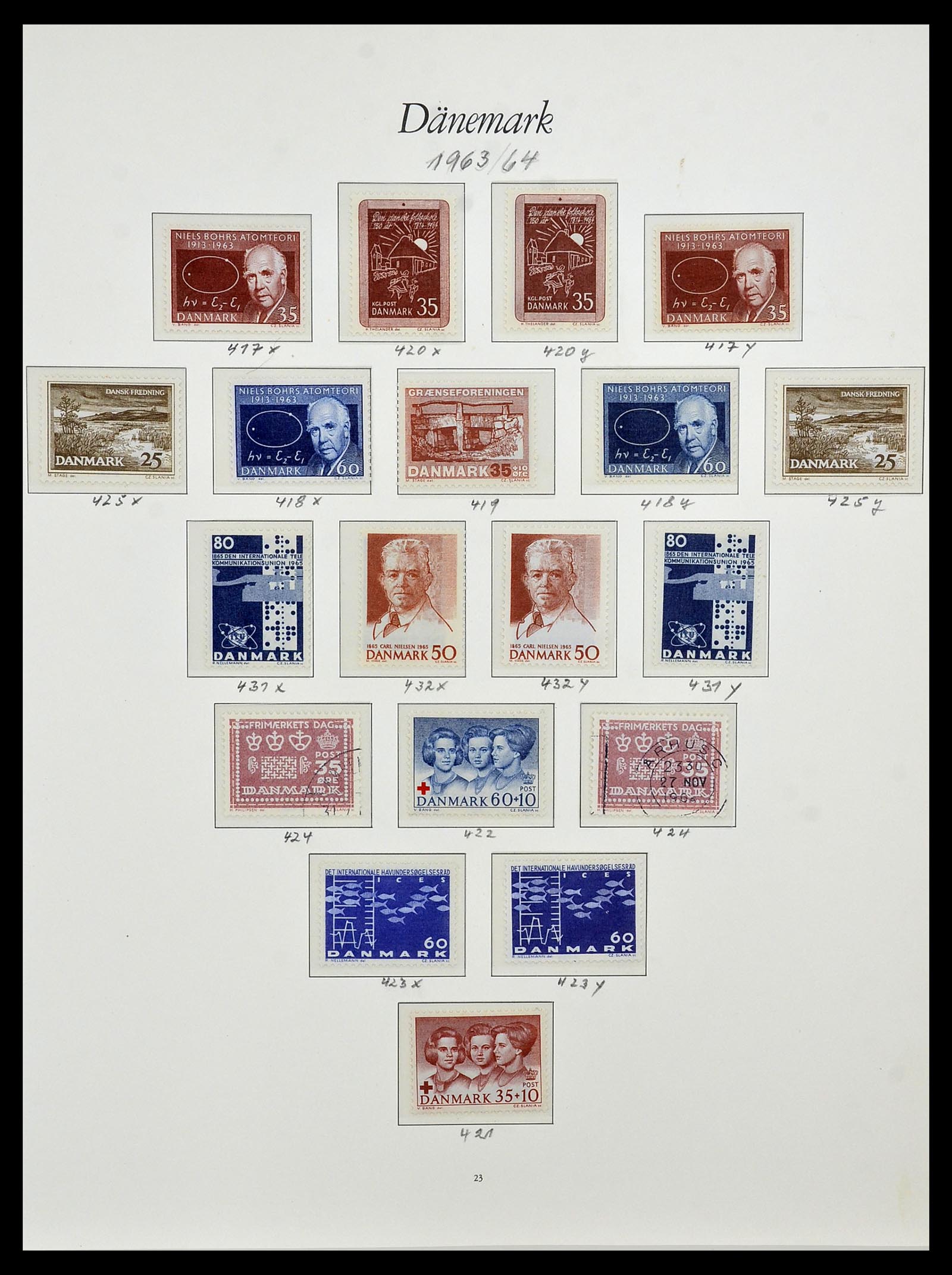 34122 004 - Postzegelverzameling 34122 Denemarken 1960-2001.