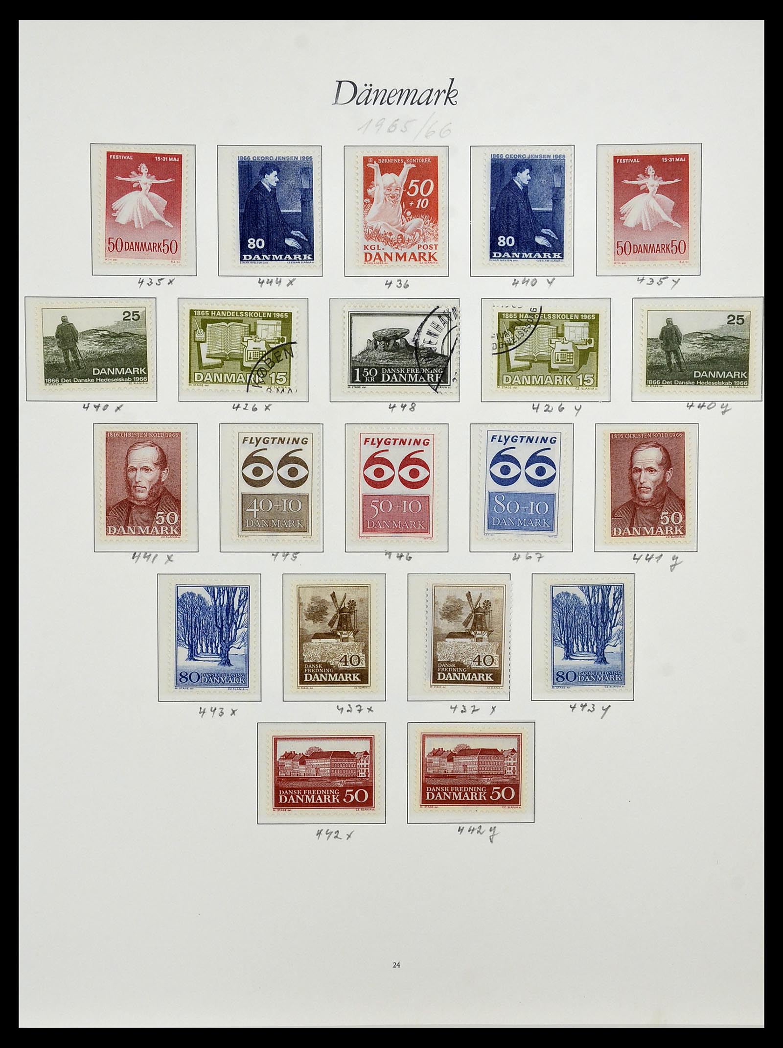 34122 005 - Stamp collection 34122 Denmark 1960-2001.