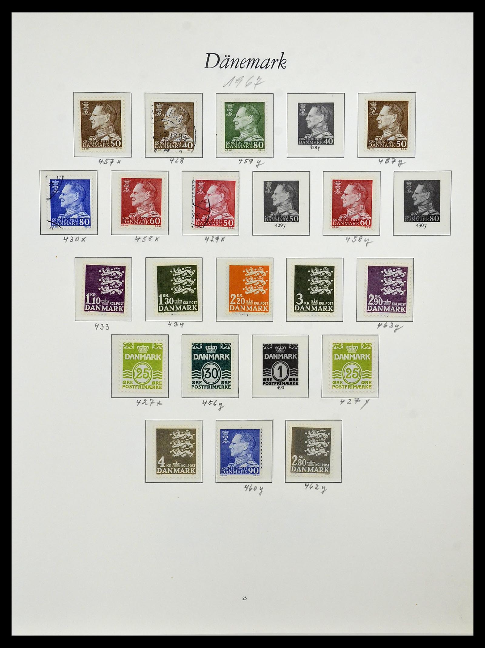 34122 006 - Postzegelverzameling 34122 Denemarken 1960-2001.