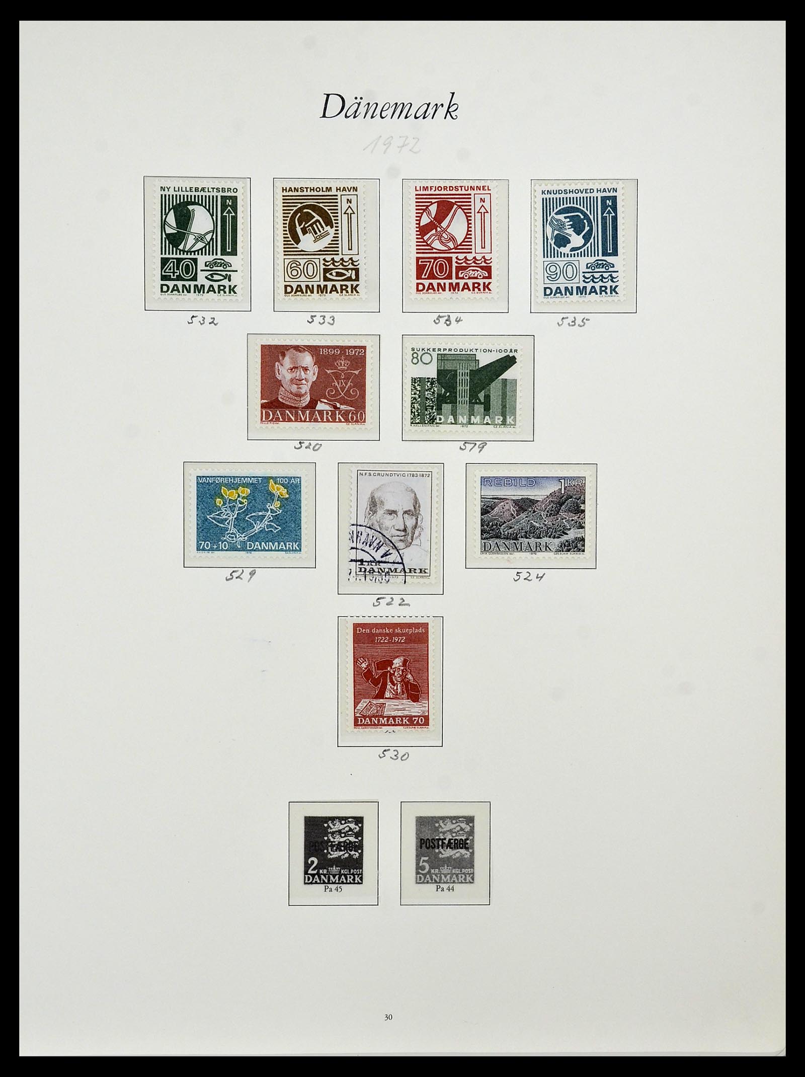 34122 011 - Postzegelverzameling 34122 Denemarken 1960-2001.