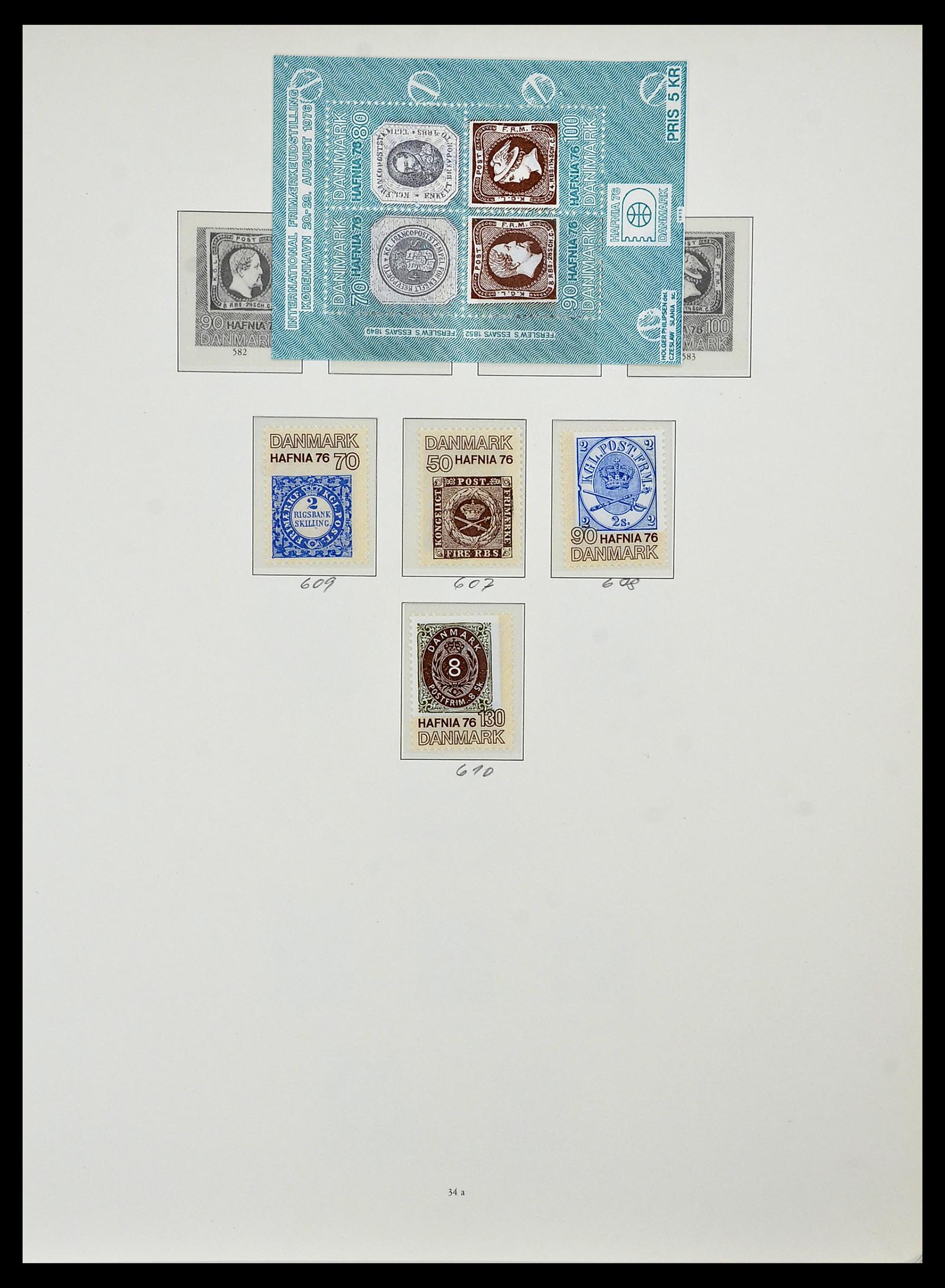 34122 016 - Postzegelverzameling 34122 Denemarken 1960-2001.