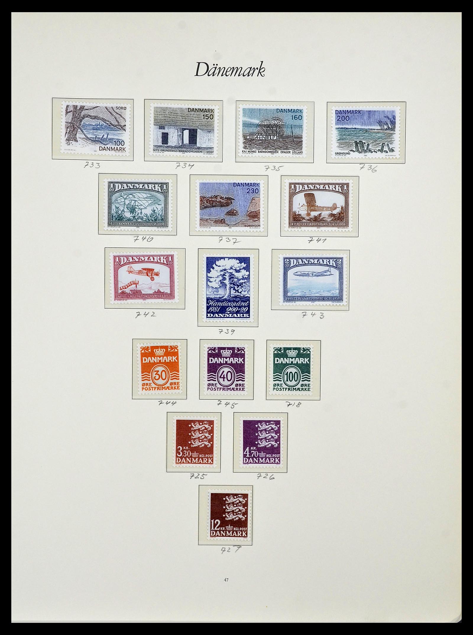 34122 029 - Stamp collection 34122 Denmark 1960-2001.