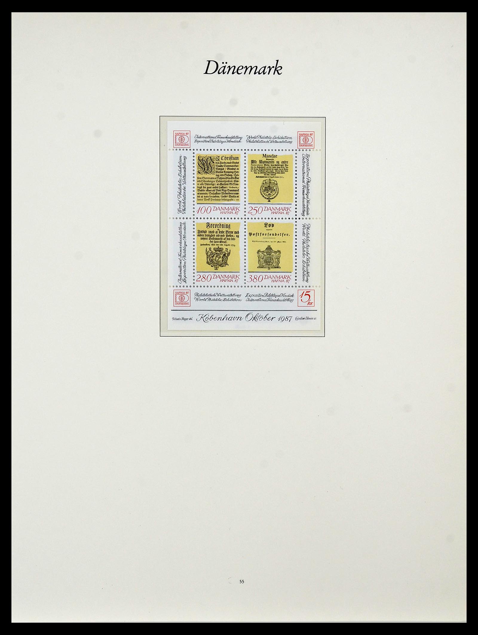 34122 037 - Postzegelverzameling 34122 Denemarken 1960-2001.