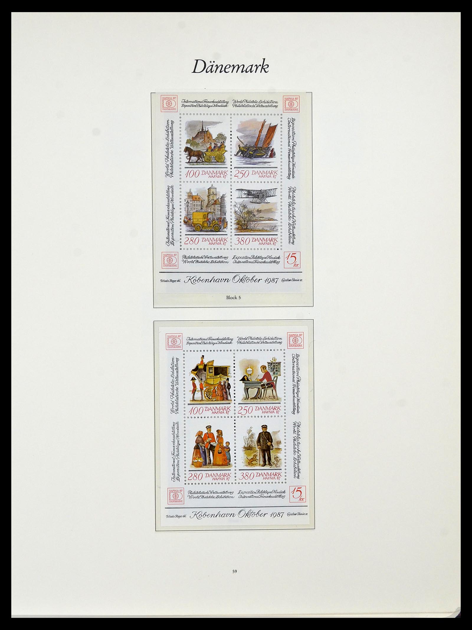 34122 041 - Postzegelverzameling 34122 Denemarken 1960-2001.