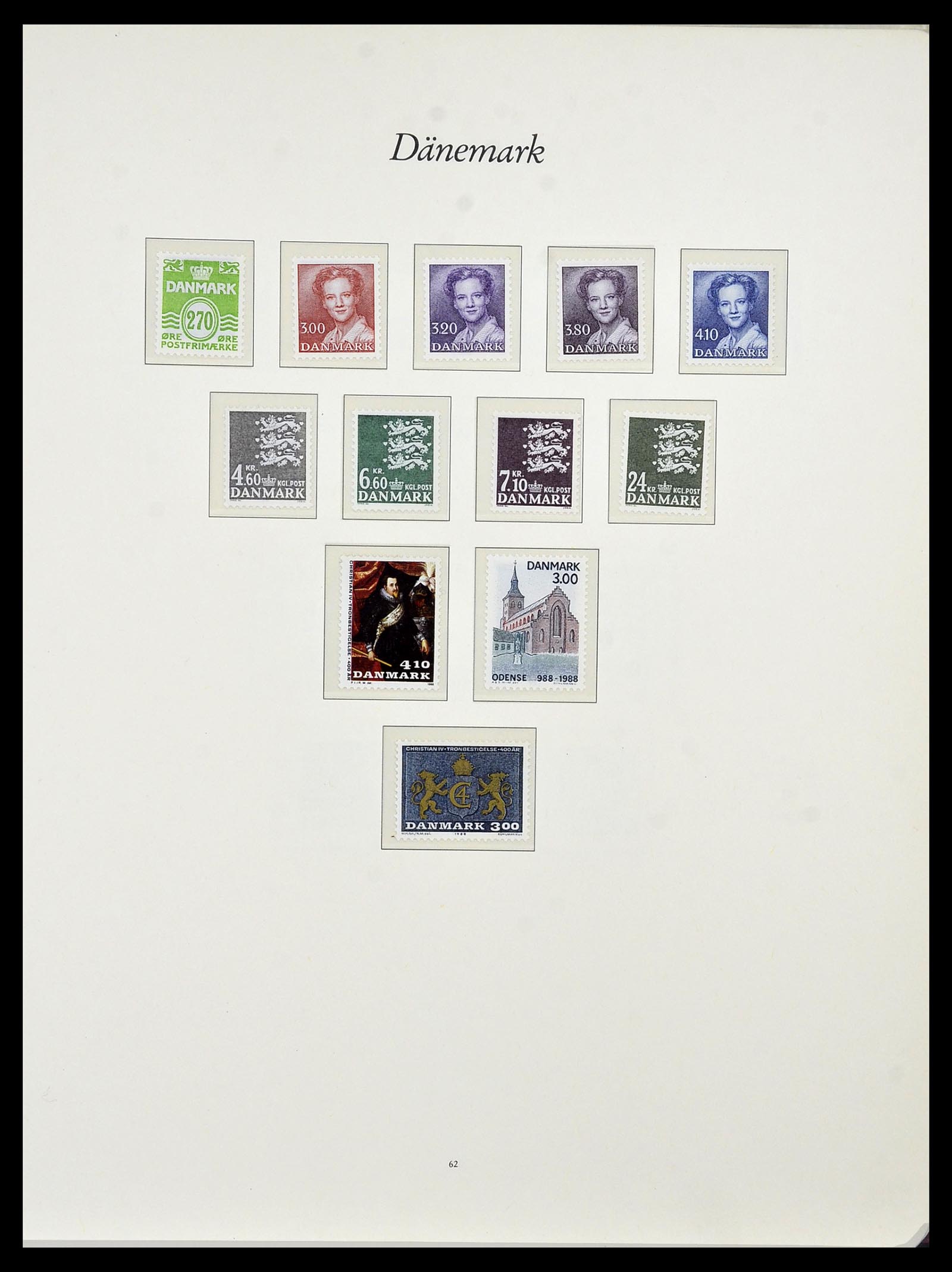 34122 044 - Postzegelverzameling 34122 Denemarken 1960-2001.
