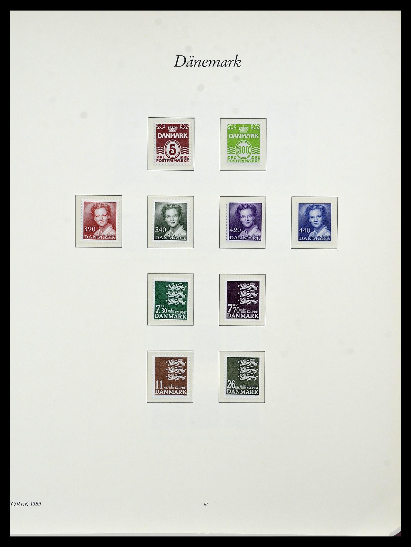 34122 049 - Postzegelverzameling 34122 Denemarken 1960-2001.