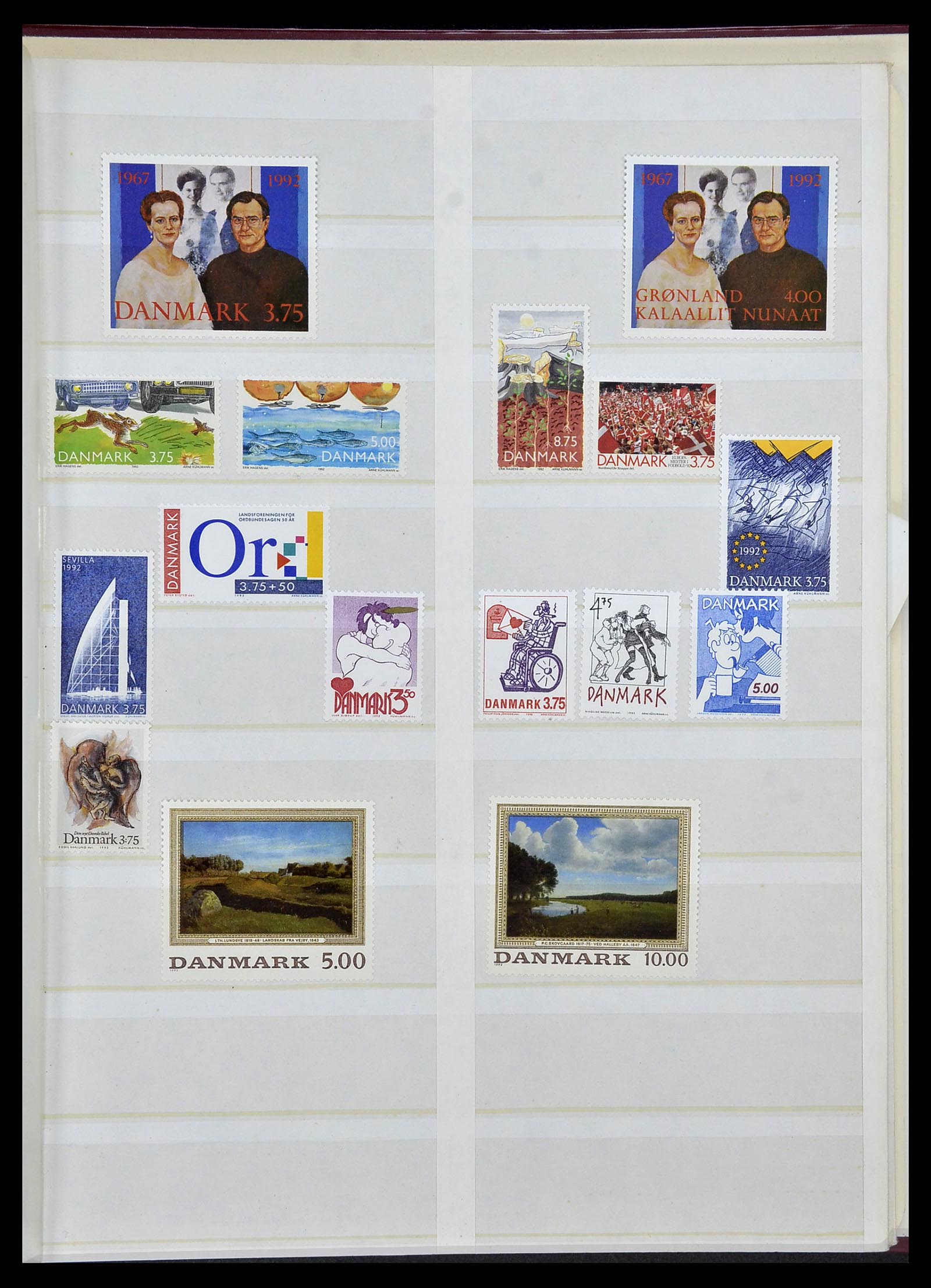 34122 052 - Postzegelverzameling 34122 Denemarken 1960-2001.