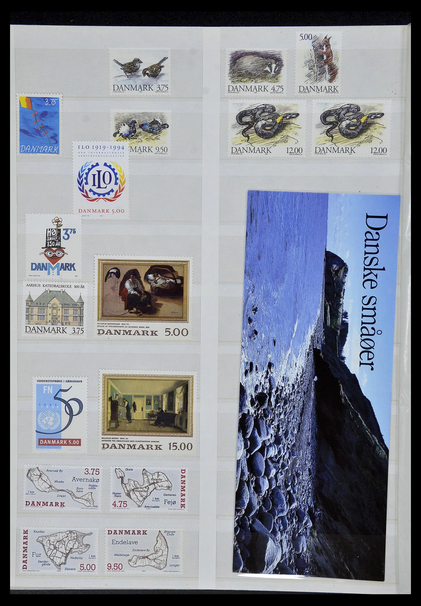 34122 055 - Postzegelverzameling 34122 Denemarken 1960-2001.