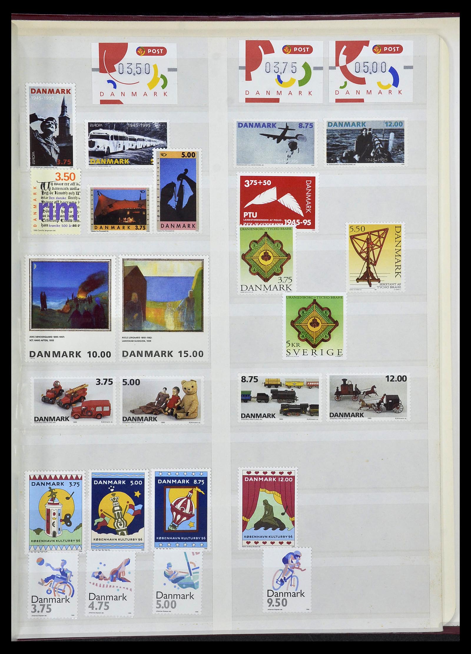 34122 056 - Postzegelverzameling 34122 Denemarken 1960-2001.