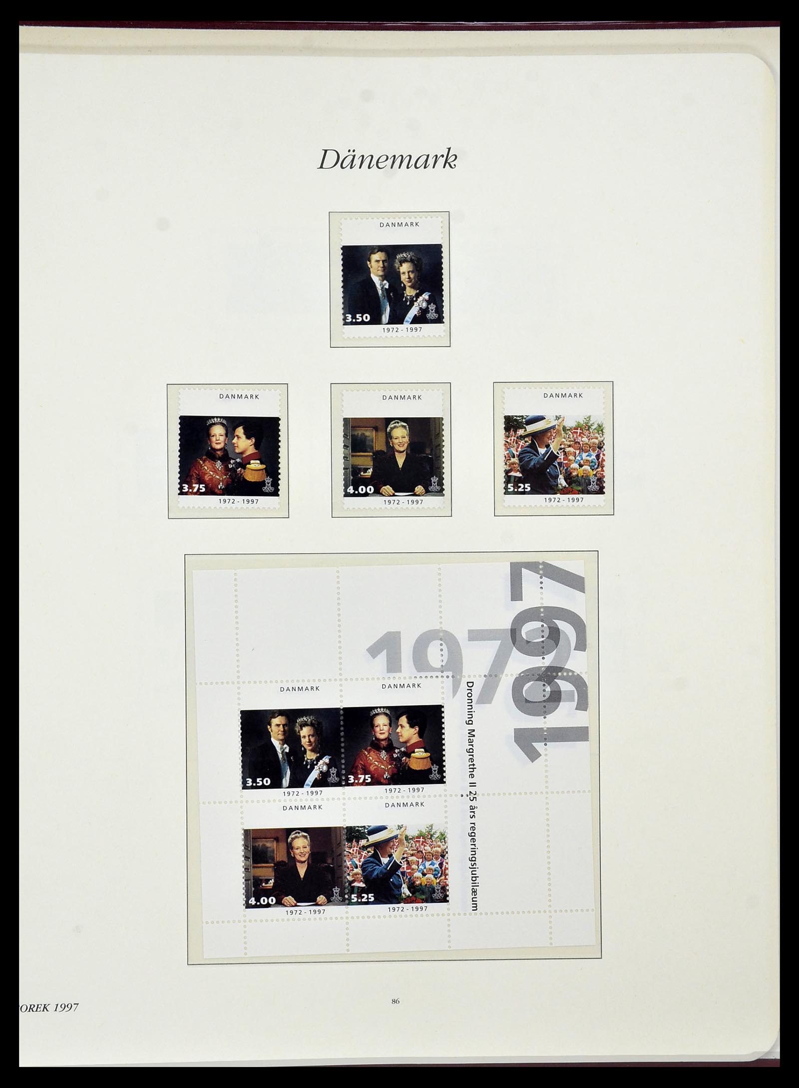 34122 057 - Postzegelverzameling 34122 Denemarken 1960-2001.