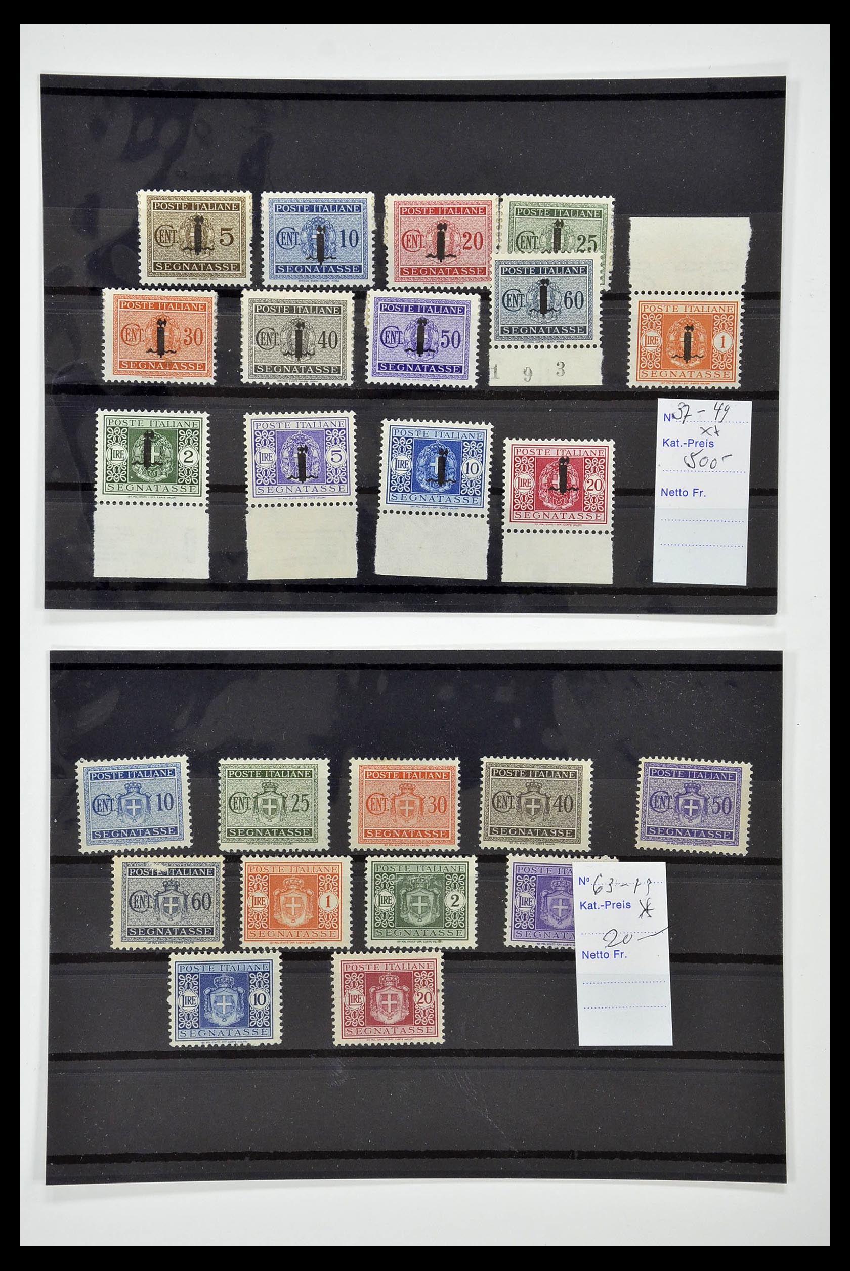 34130 003 - Postzegelverzameling 34130 Italië 1851-1950.