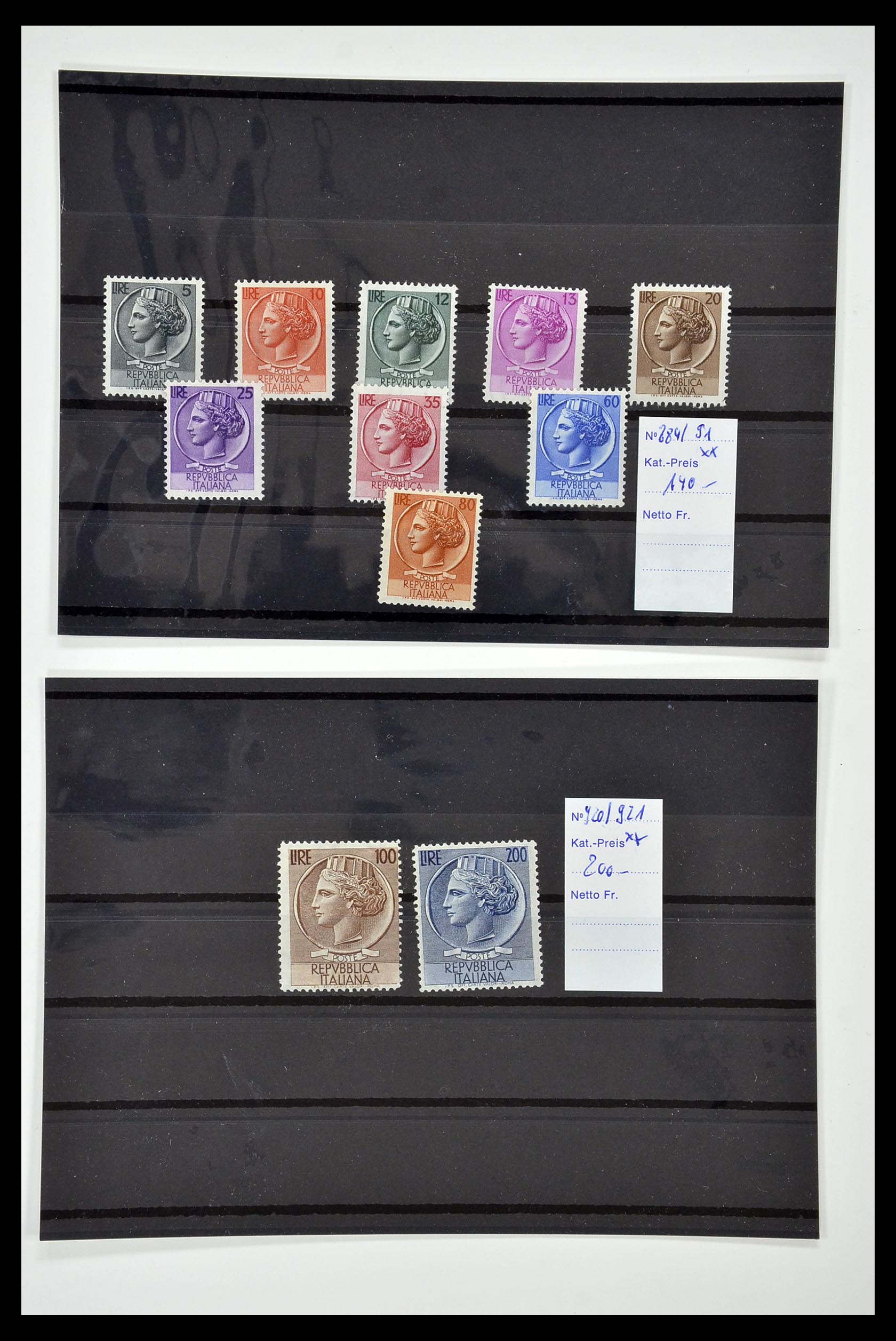 34130 005 - Postzegelverzameling 34130 Italië 1851-1950.