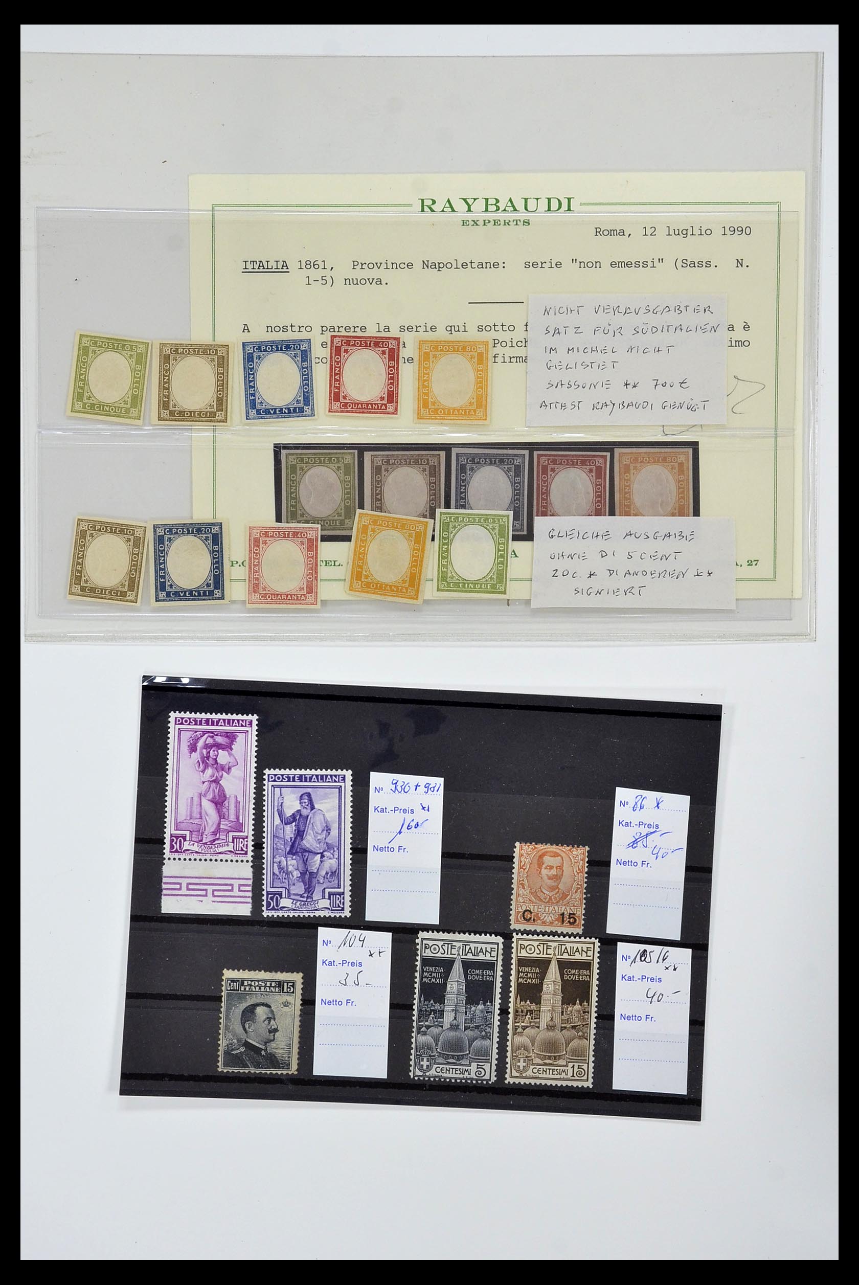 34130 006 - Postzegelverzameling 34130 Italië 1851-1950.