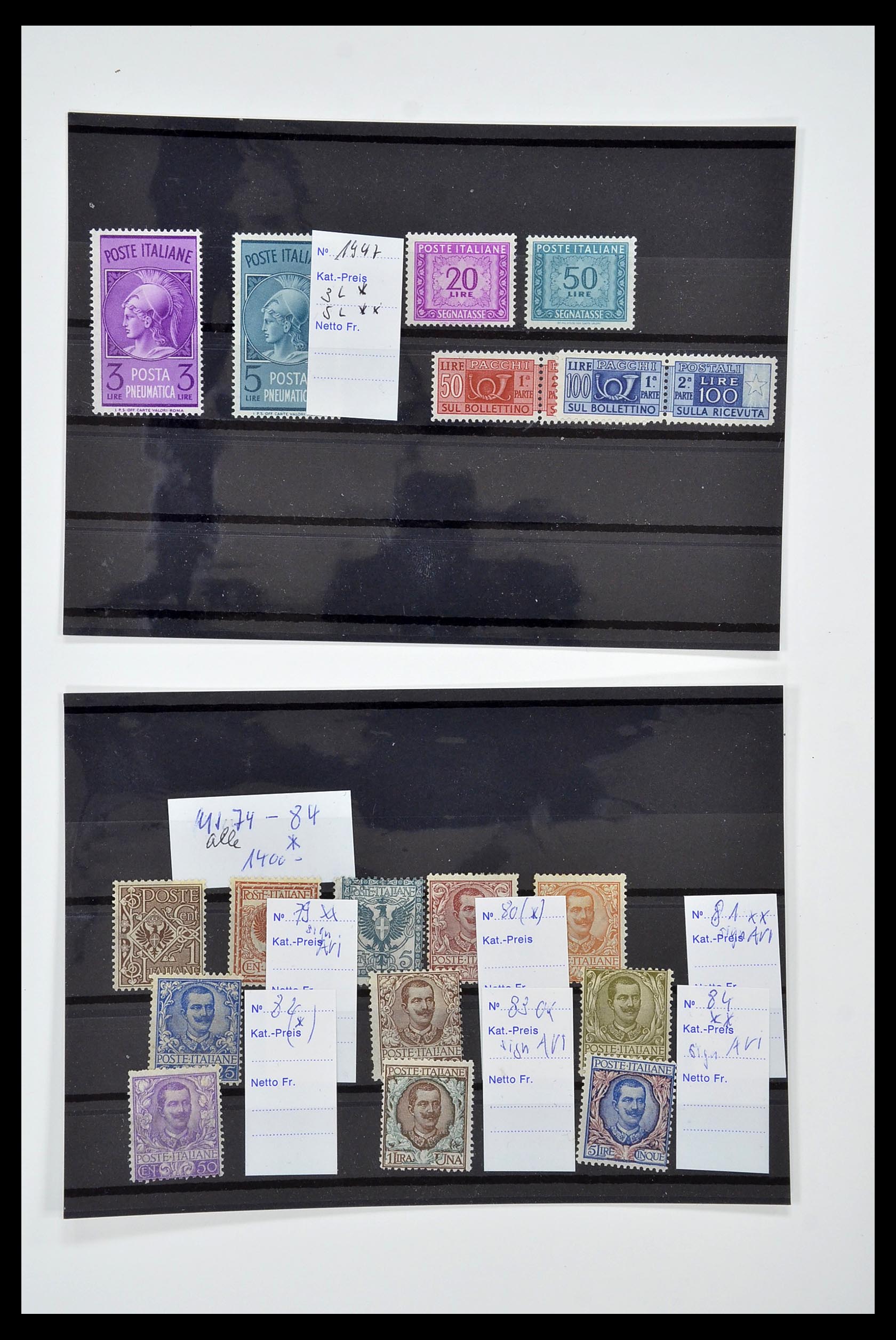 34130 009 - Postzegelverzameling 34130 Italië 1851-1950.