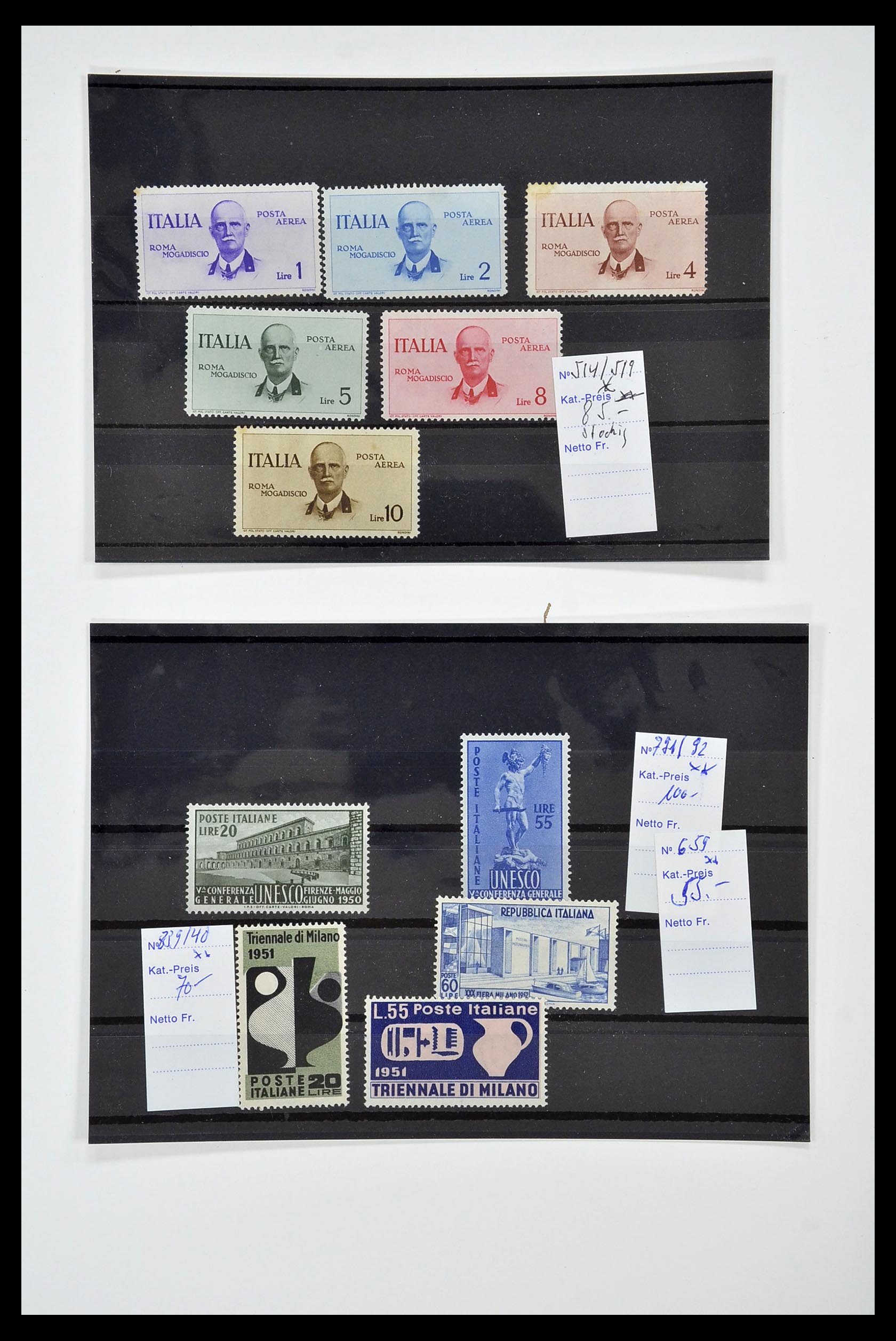 34130 012 - Postzegelverzameling 34130 Italië 1851-1950.