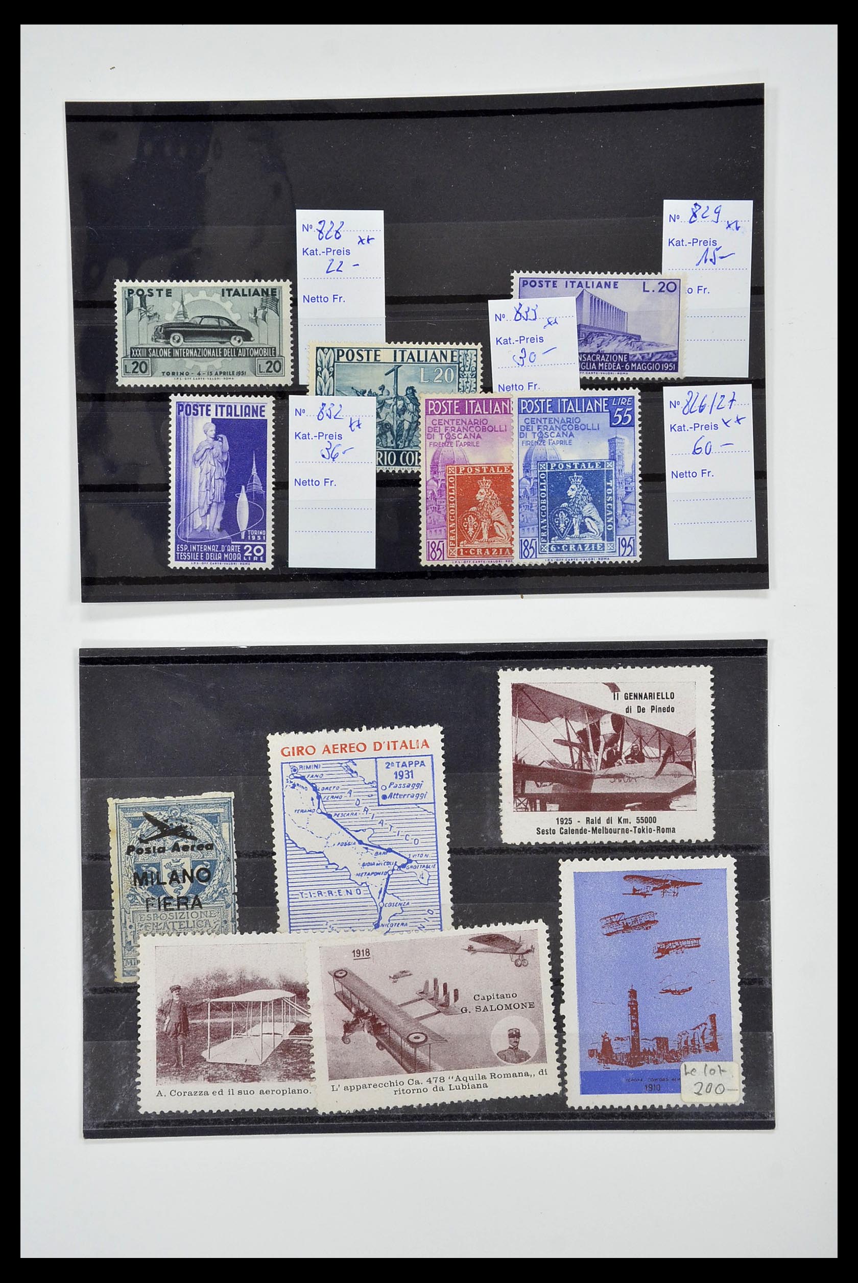 34130 014 - Postzegelverzameling 34130 Italië 1851-1950.