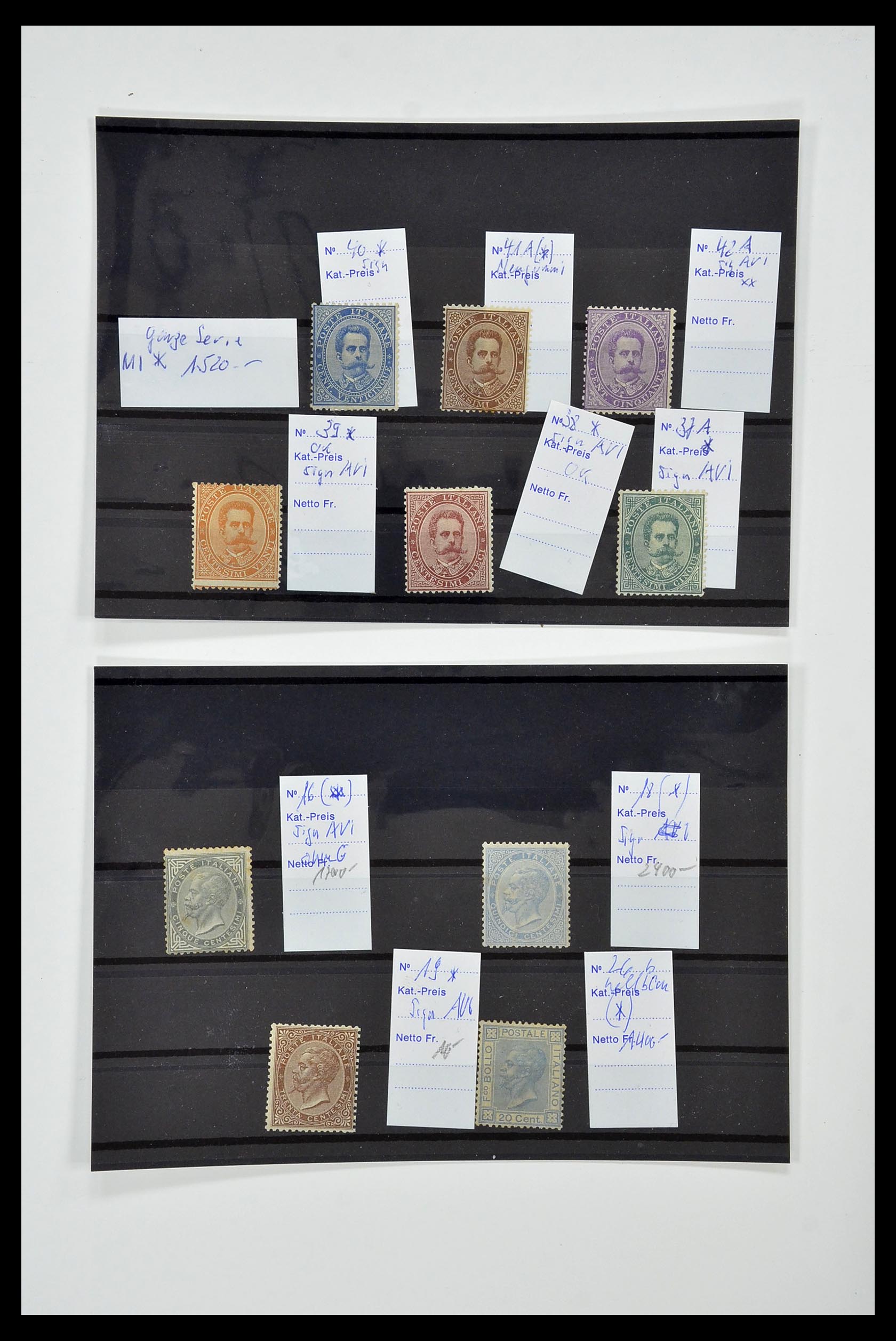 34130 017 - Postzegelverzameling 34130 Italië 1851-1950.