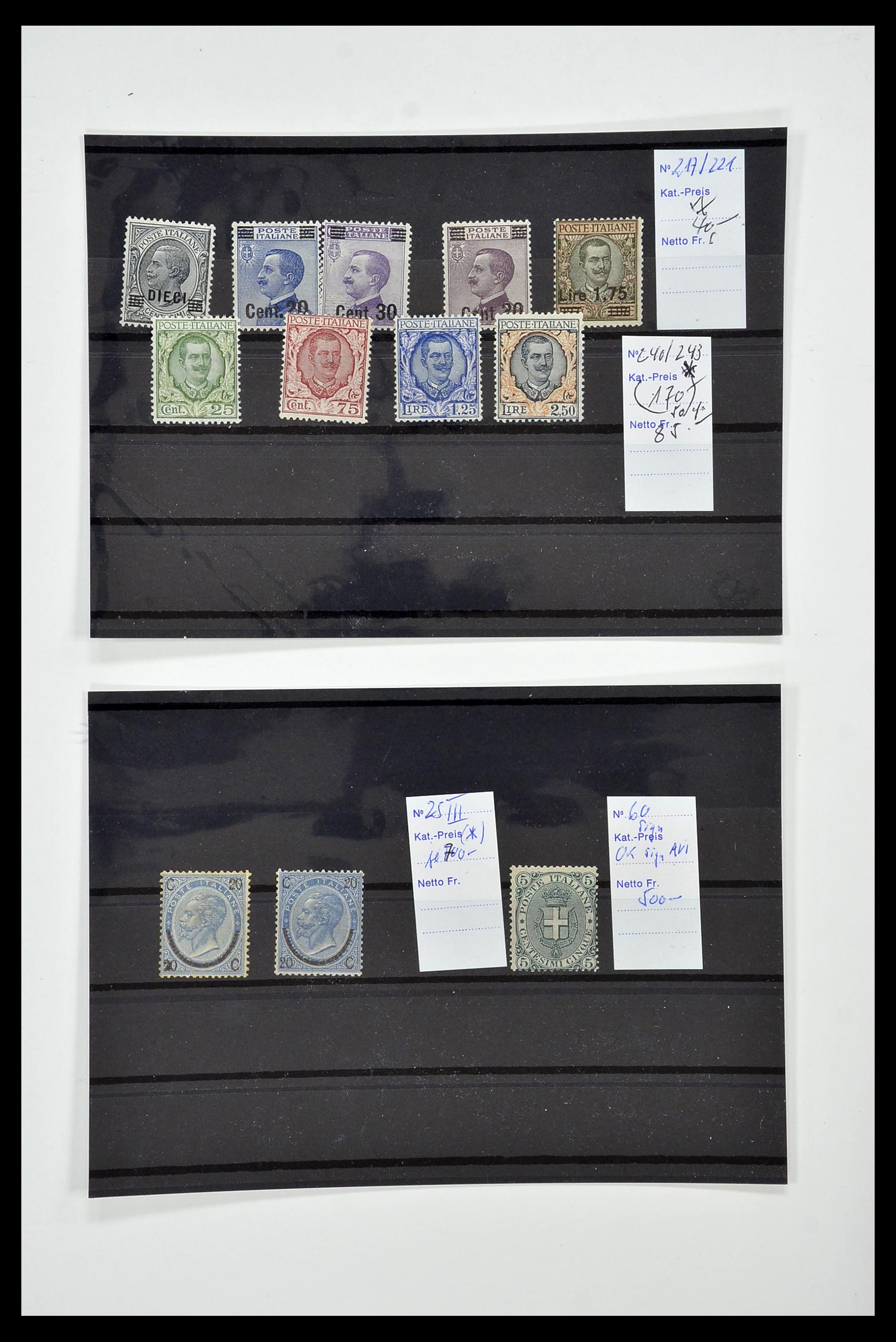 34130 018 - Postzegelverzameling 34130 Italië 1851-1950.
