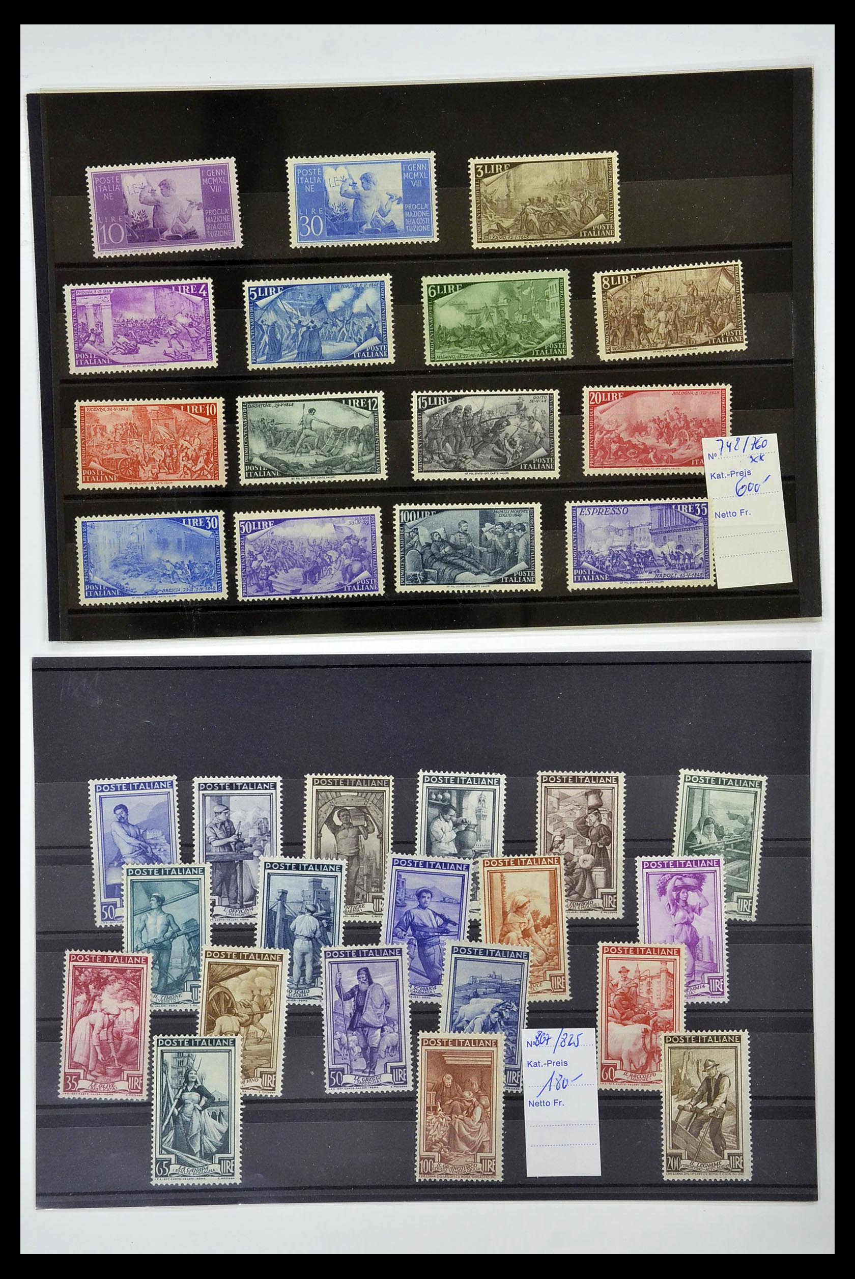 34130 020 - Postzegelverzameling 34130 Italië 1851-1950.