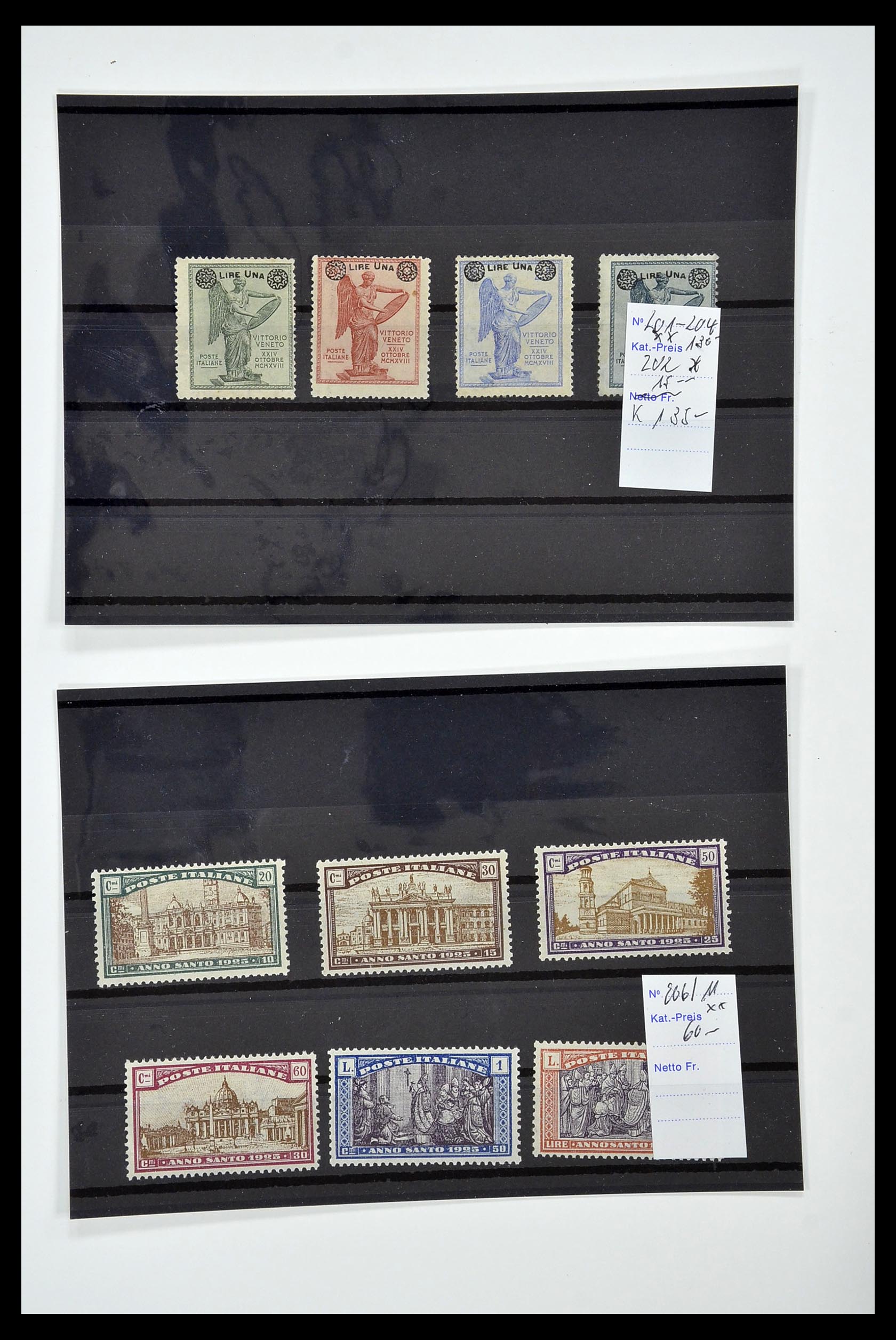 34130 022 - Postzegelverzameling 34130 Italië 1851-1950.