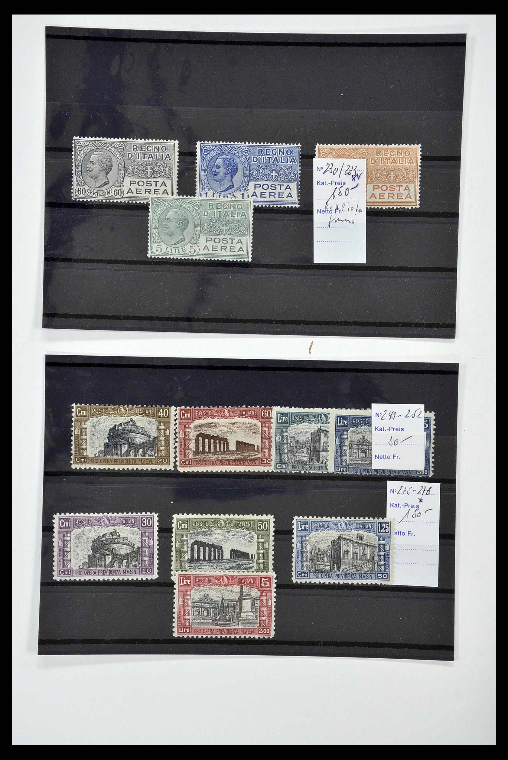 34130 023 - Postzegelverzameling 34130 Italië 1851-1950.