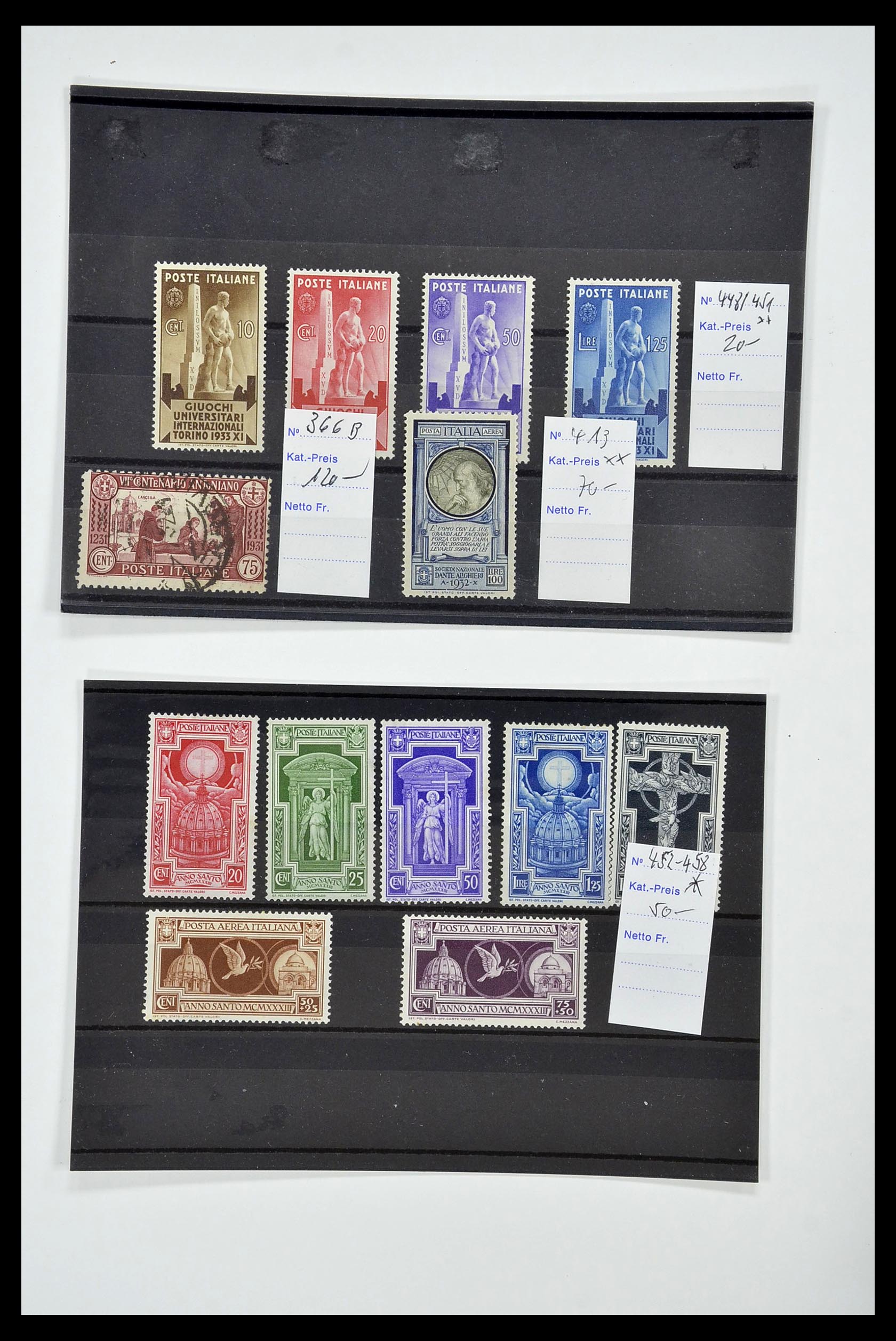 34130 024 - Postzegelverzameling 34130 Italië 1851-1950.