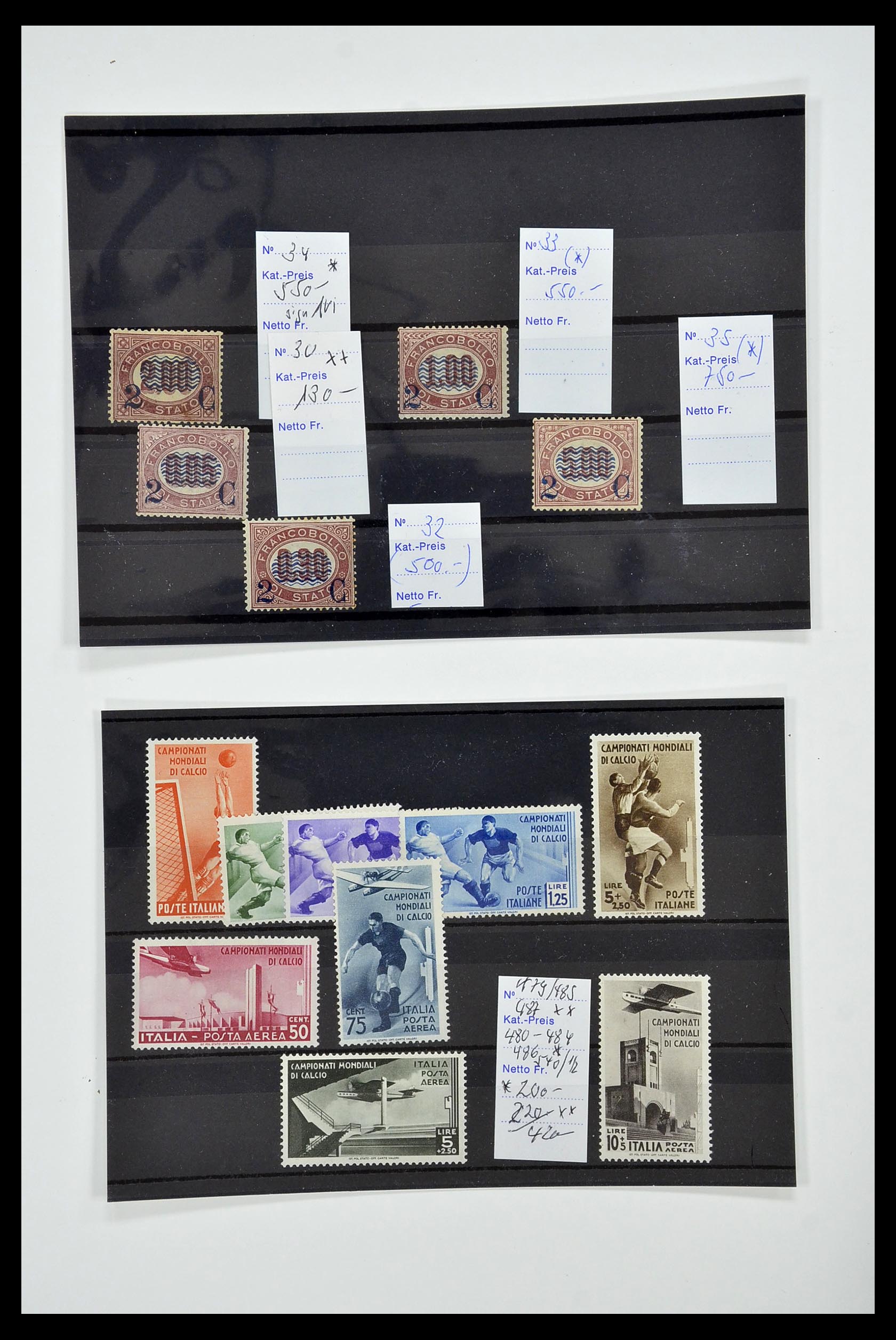 34130 026 - Postzegelverzameling 34130 Italië 1851-1950.