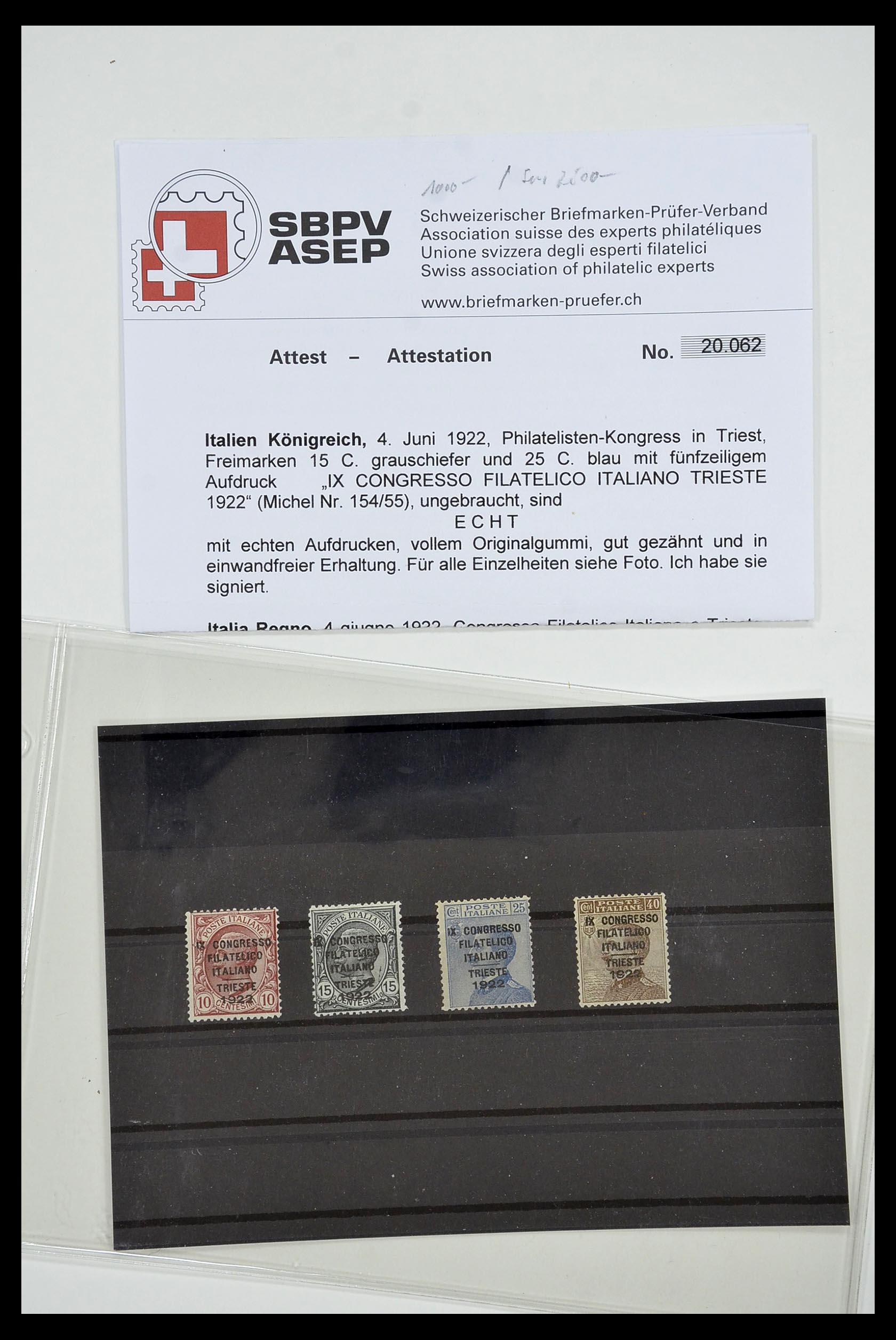 34130 028 - Postzegelverzameling 34130 Italië 1851-1950.