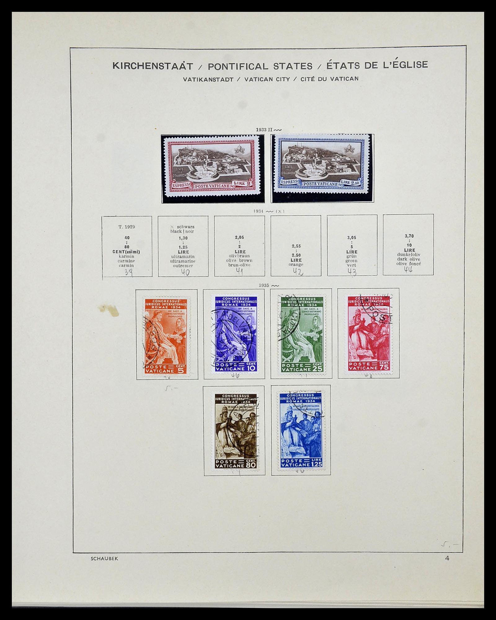 34131 005 - Postzegelverzameling 34131 Vaticaan 1852(!)-1974.