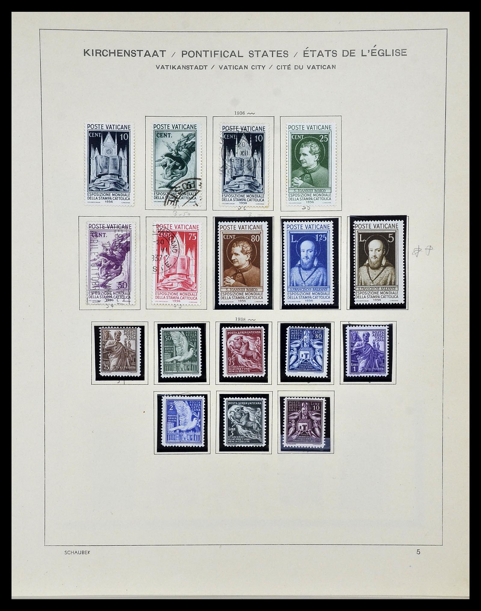 34131 006 - Postzegelverzameling 34131 Vaticaan 1852(!)-1974.