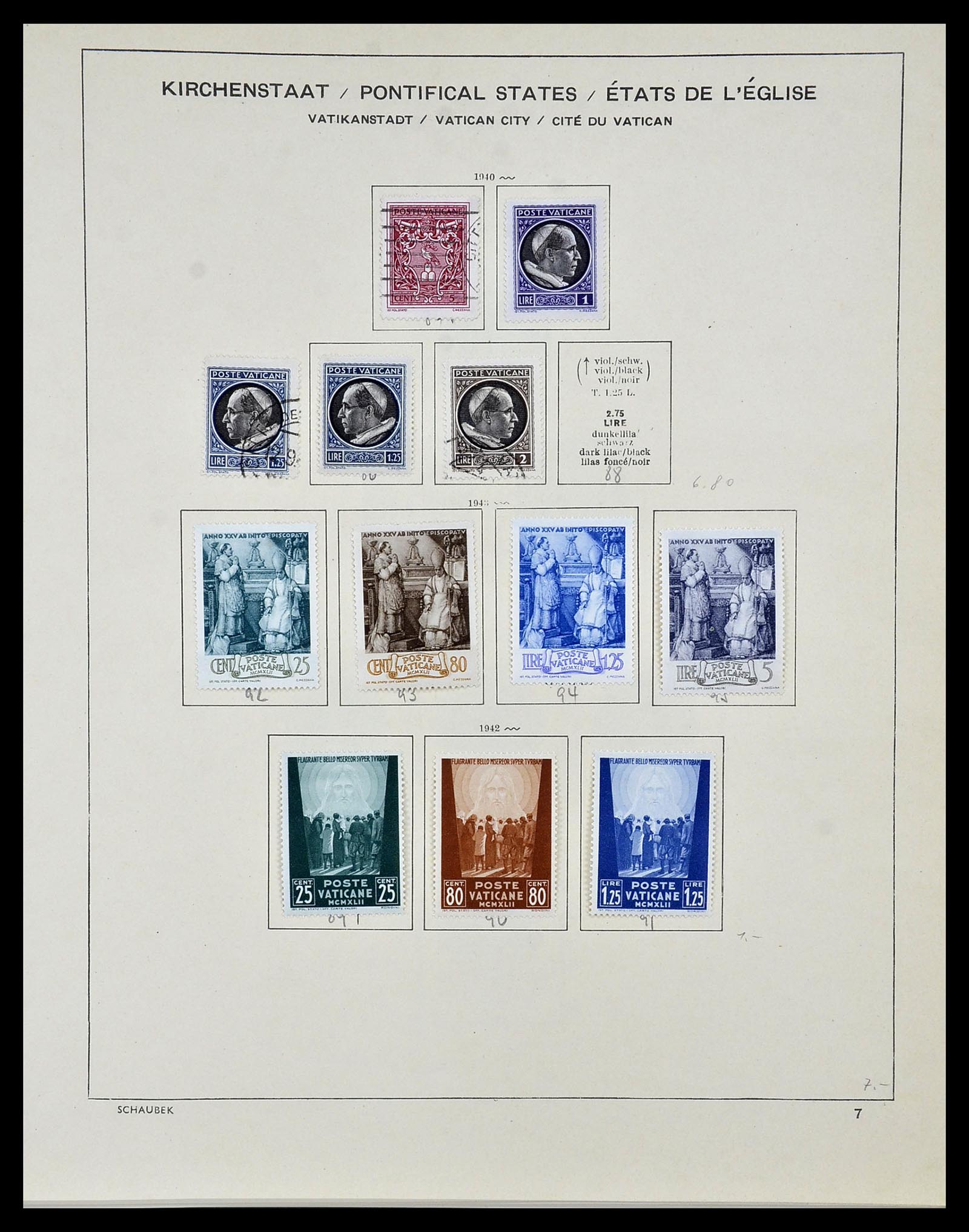 34131 008 - Postzegelverzameling 34131 Vaticaan 1852(!)-1974.