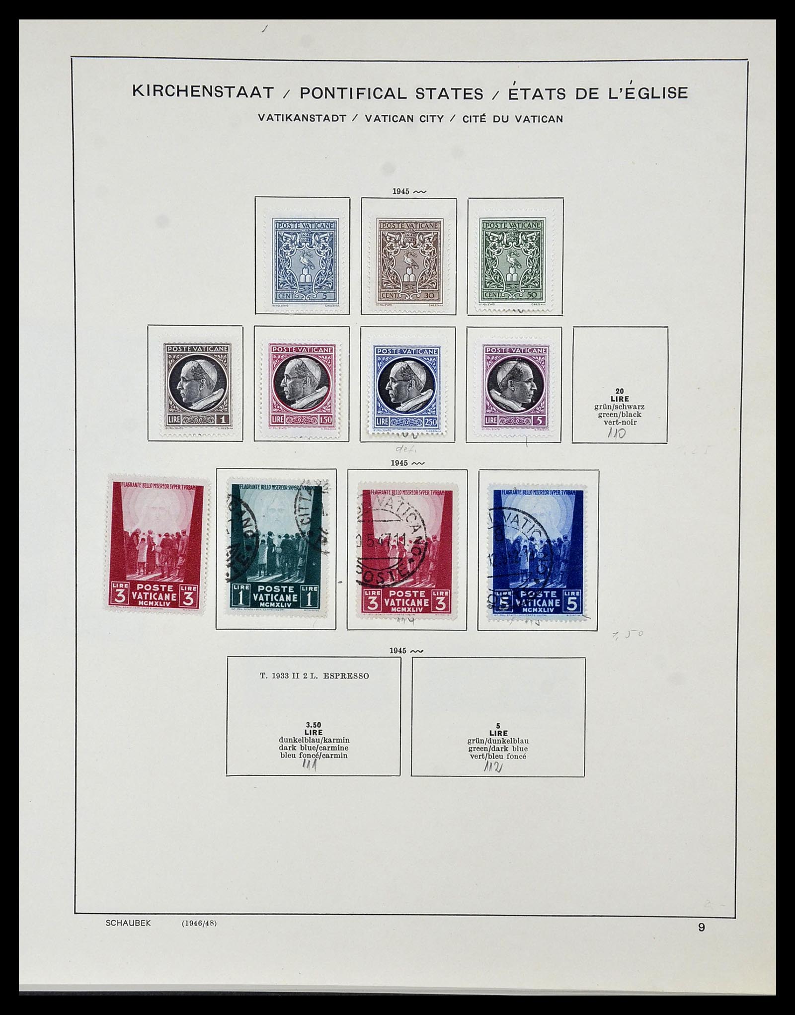 34131 010 - Postzegelverzameling 34131 Vaticaan 1852(!)-1974.