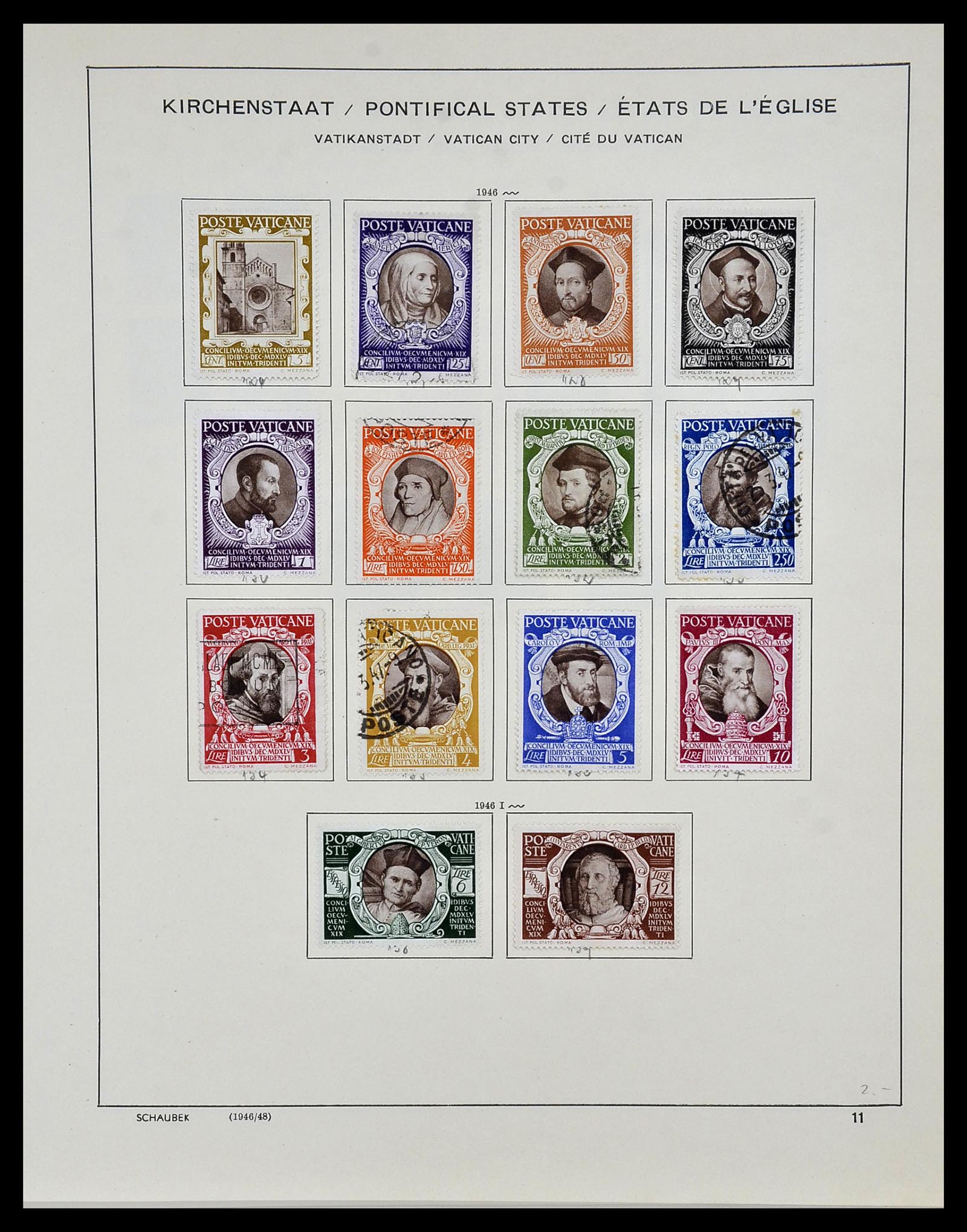 34131 012 - Postzegelverzameling 34131 Vaticaan 1852(!)-1974.