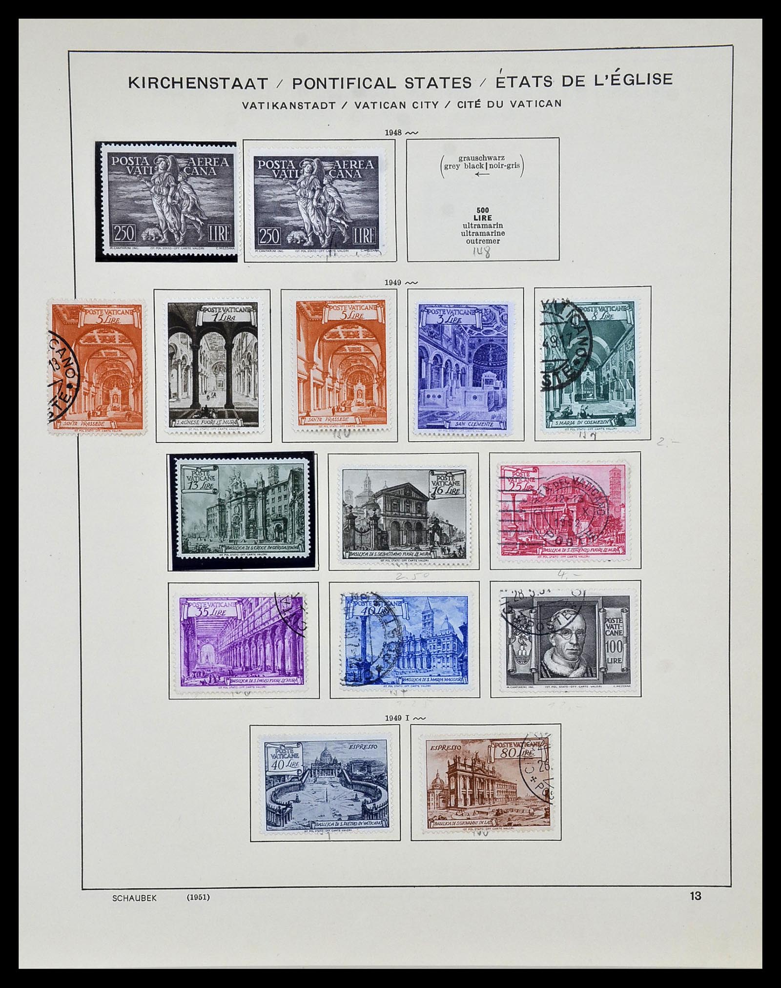 34131 014 - Stamp collection 34131 Vatican 1852(!)-1974.