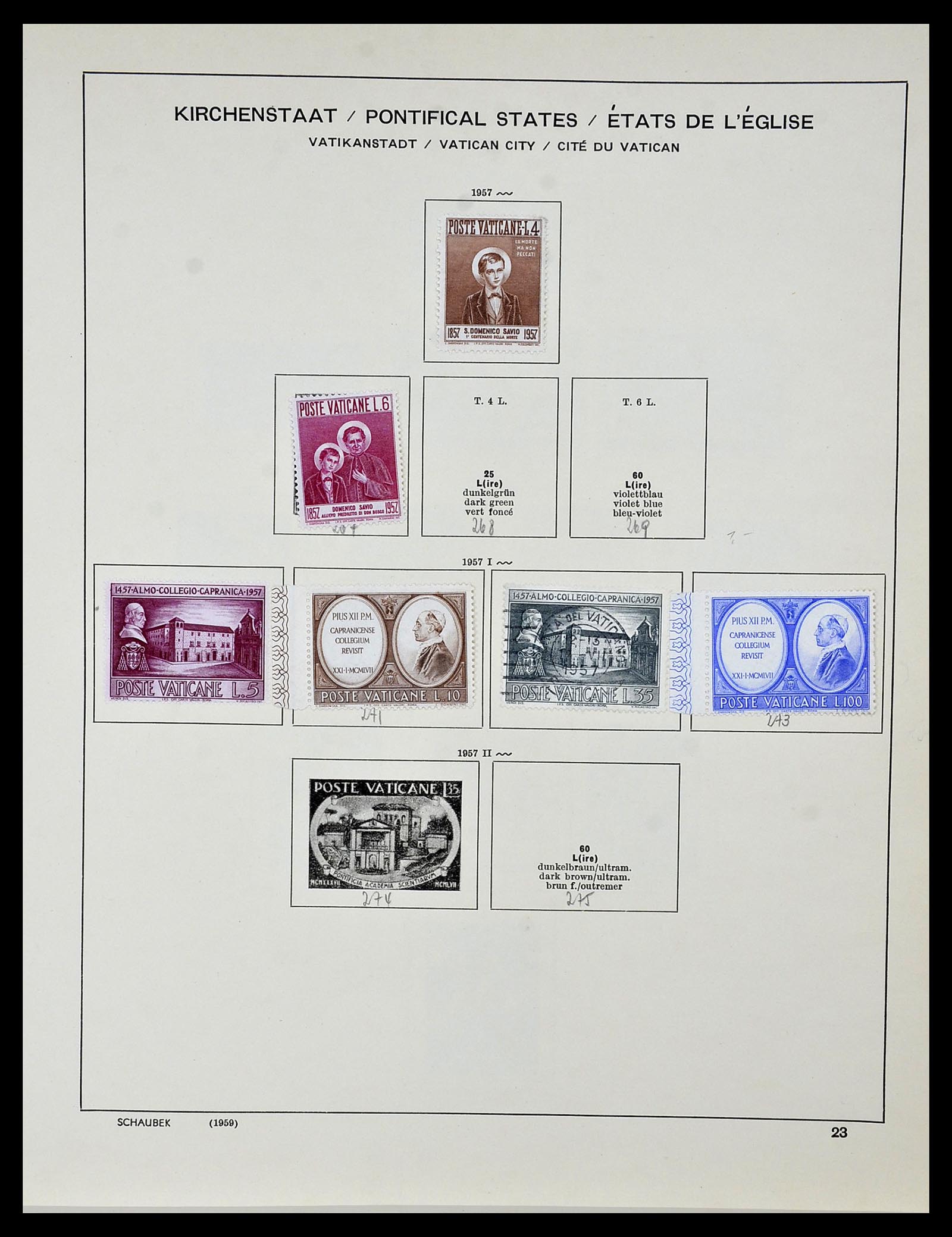 34131 024 - Stamp collection 34131 Vatican 1852(!)-1974.