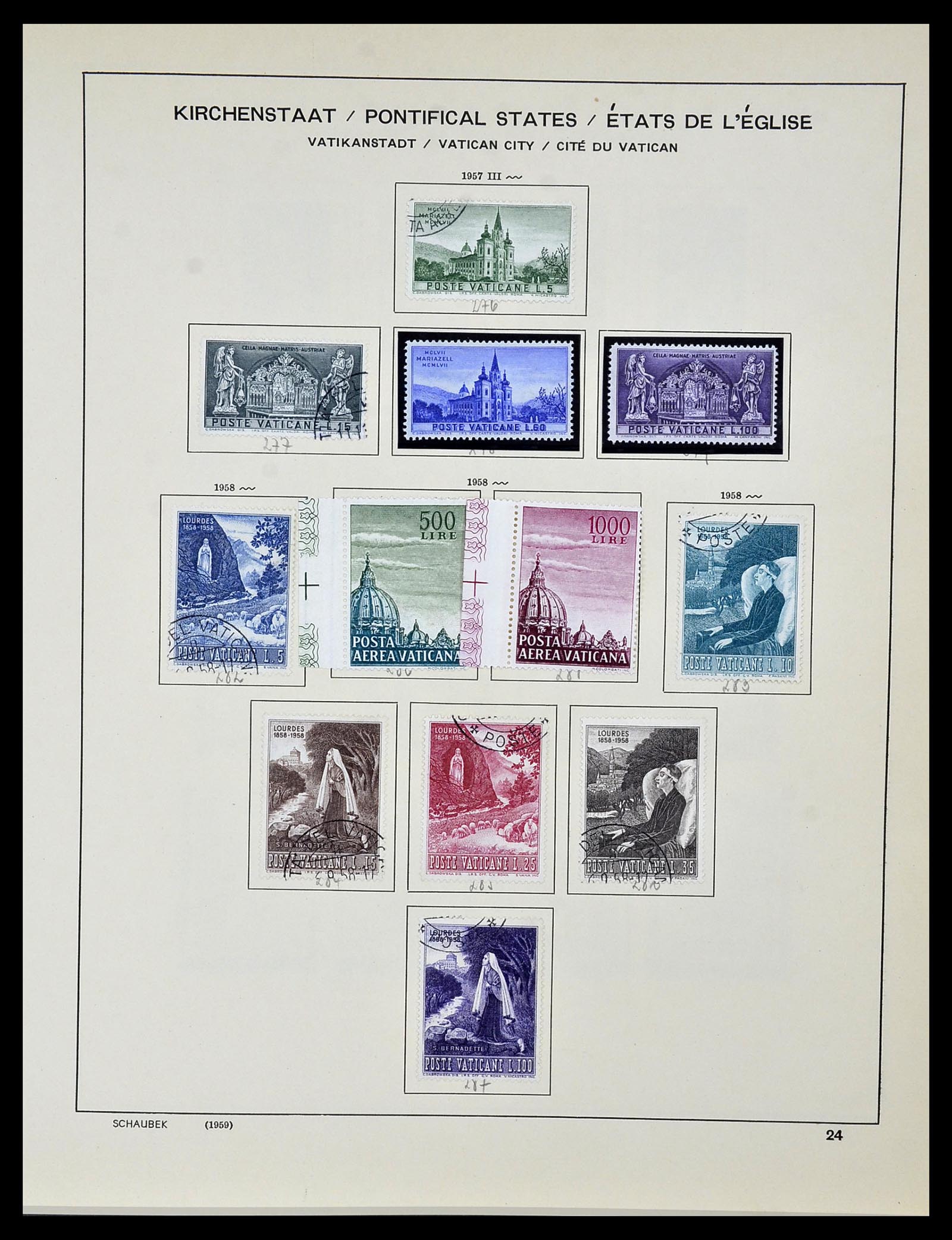 34131 025 - Stamp collection 34131 Vatican 1852(!)-1974.