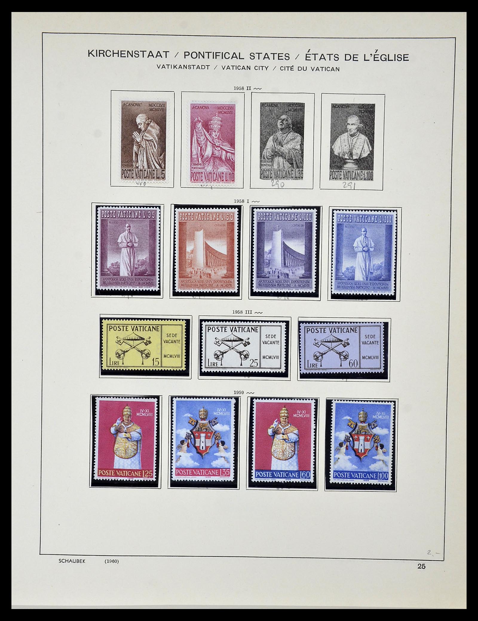 34131 026 - Postzegelverzameling 34131 Vaticaan 1852(!)-1974.