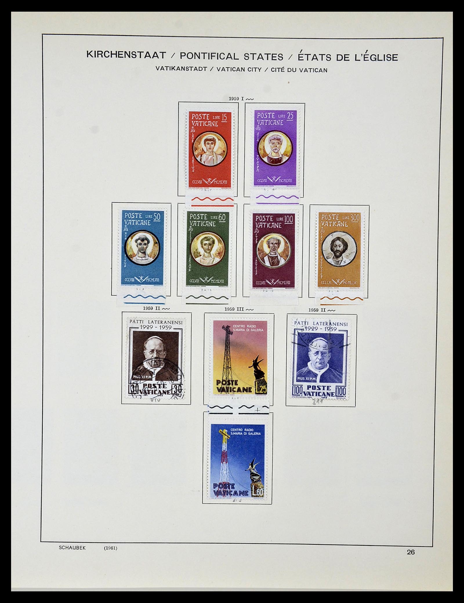 34131 027 - Stamp collection 34131 Vatican 1852(!)-1974.
