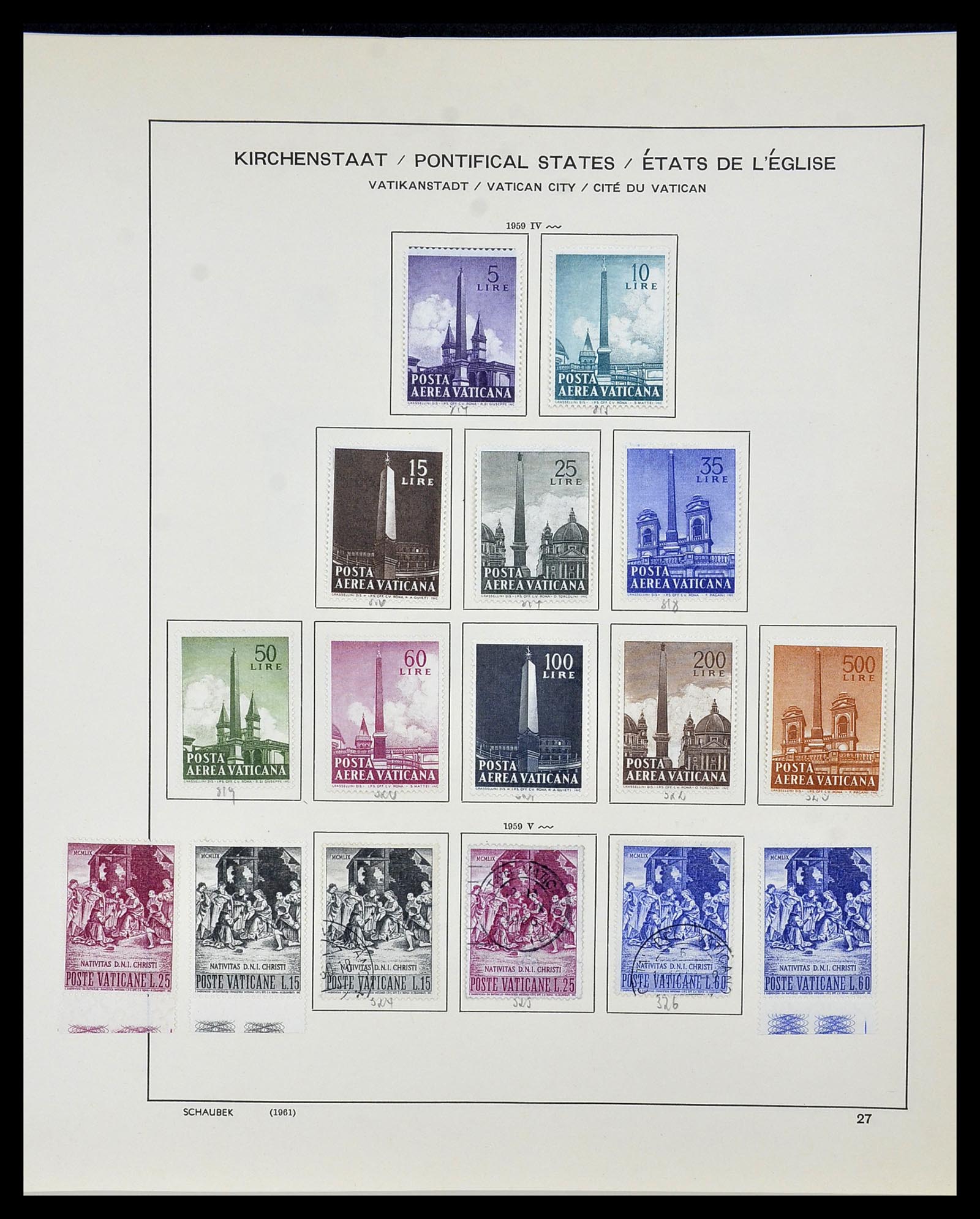 34131 028 - Postzegelverzameling 34131 Vaticaan 1852(!)-1974.