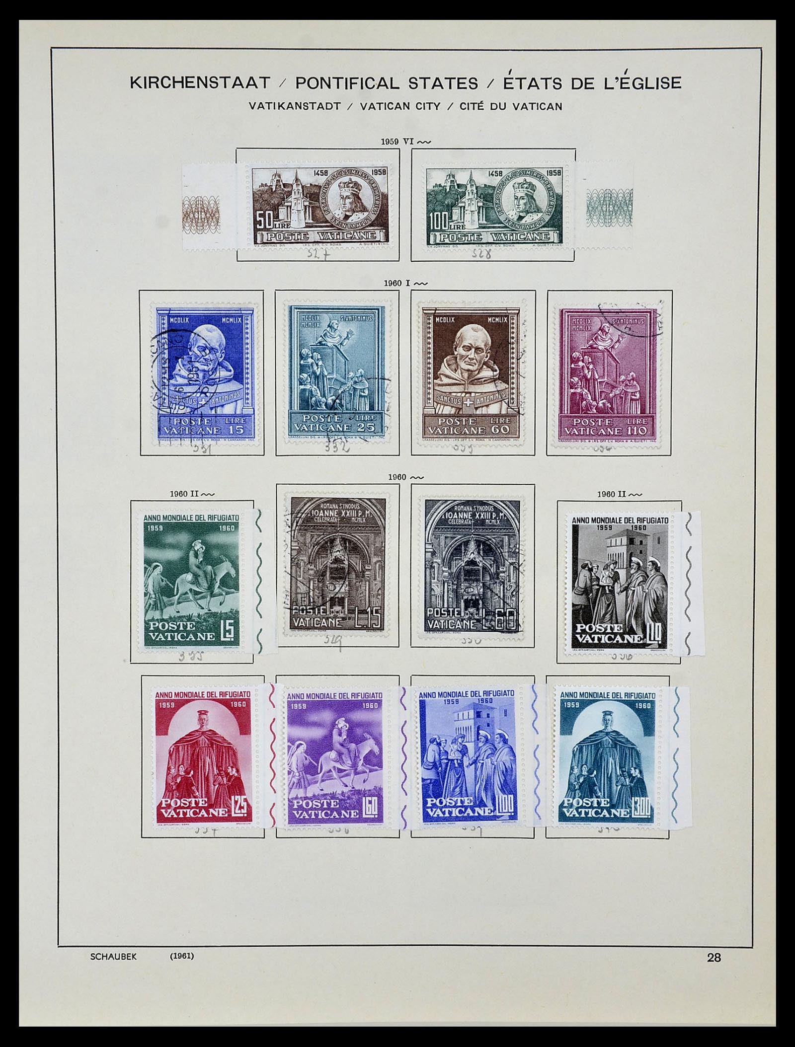 34131 029 - Postzegelverzameling 34131 Vaticaan 1852(!)-1974.