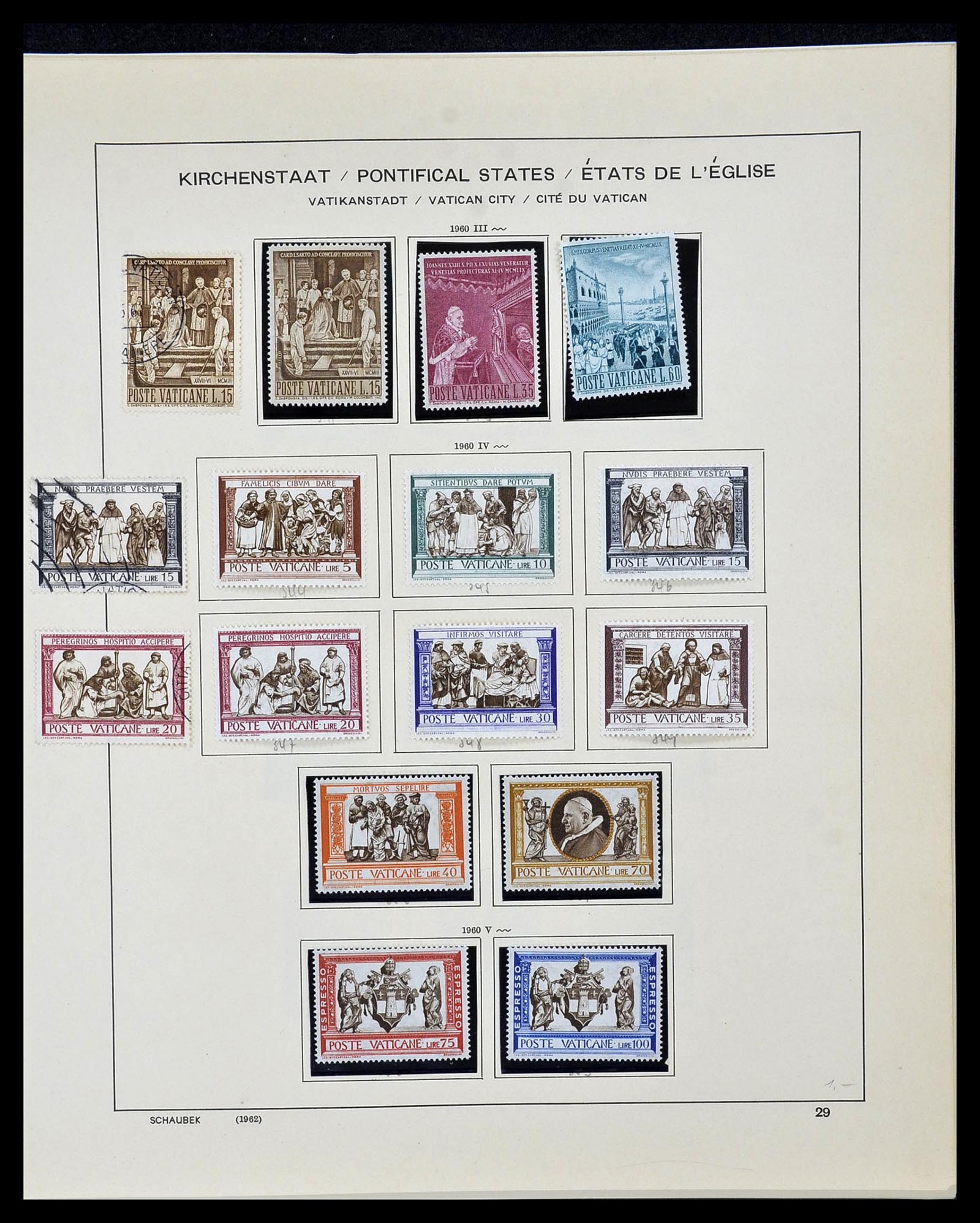 34131 030 - Postzegelverzameling 34131 Vaticaan 1852(!)-1974.