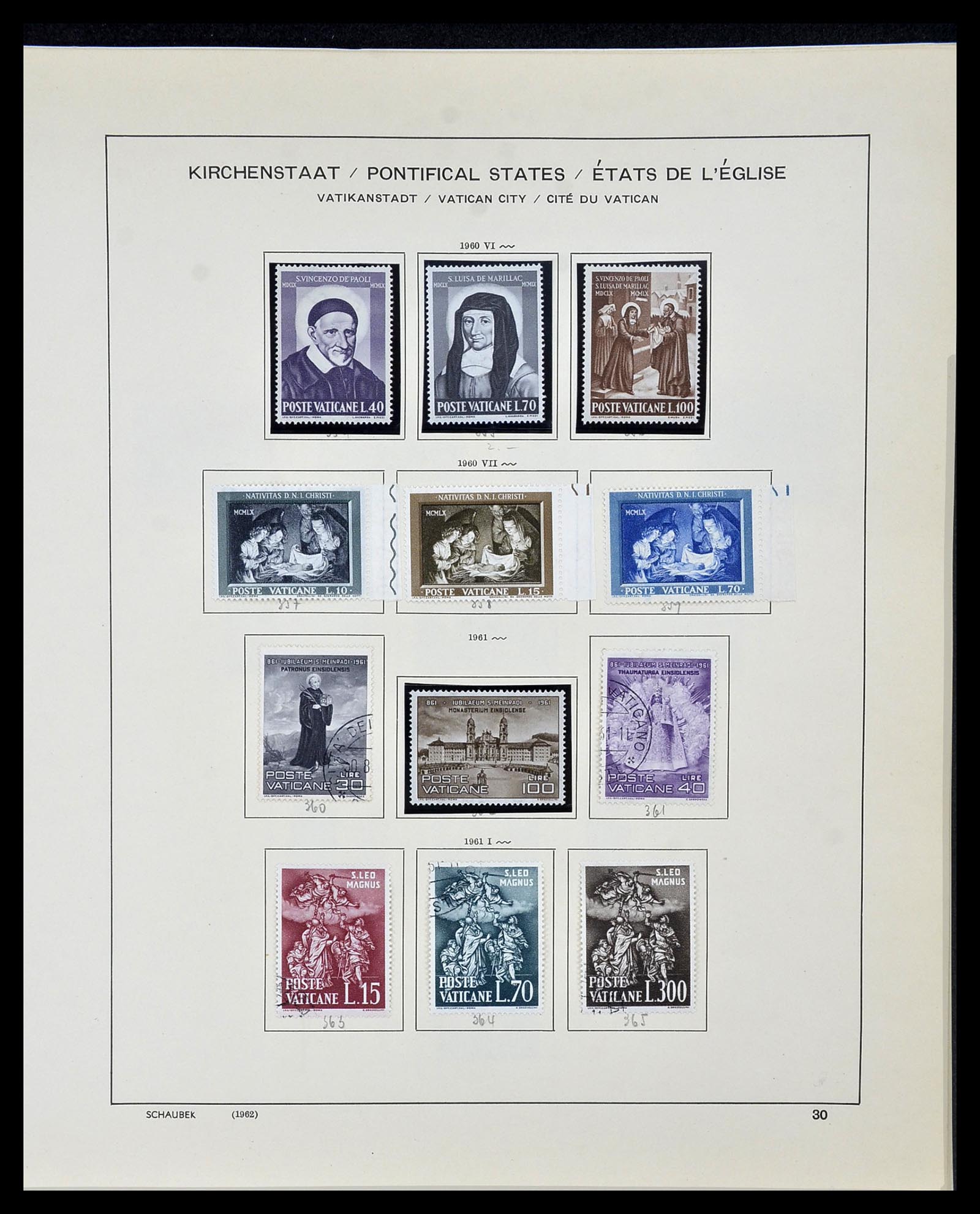 34131 031 - Postzegelverzameling 34131 Vaticaan 1852(!)-1974.