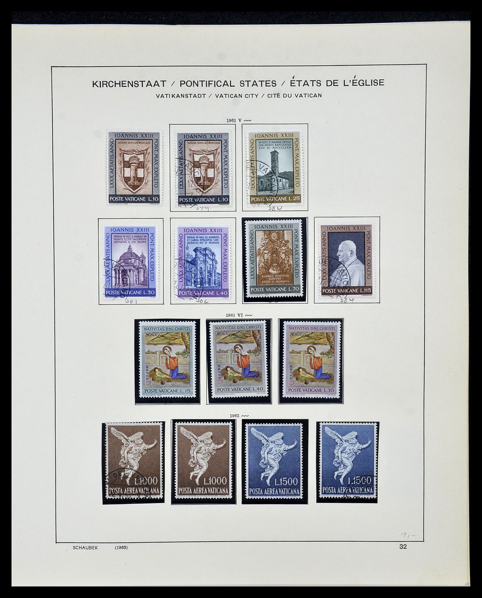 34131 033 - Postzegelverzameling 34131 Vaticaan 1852(!)-1974.
