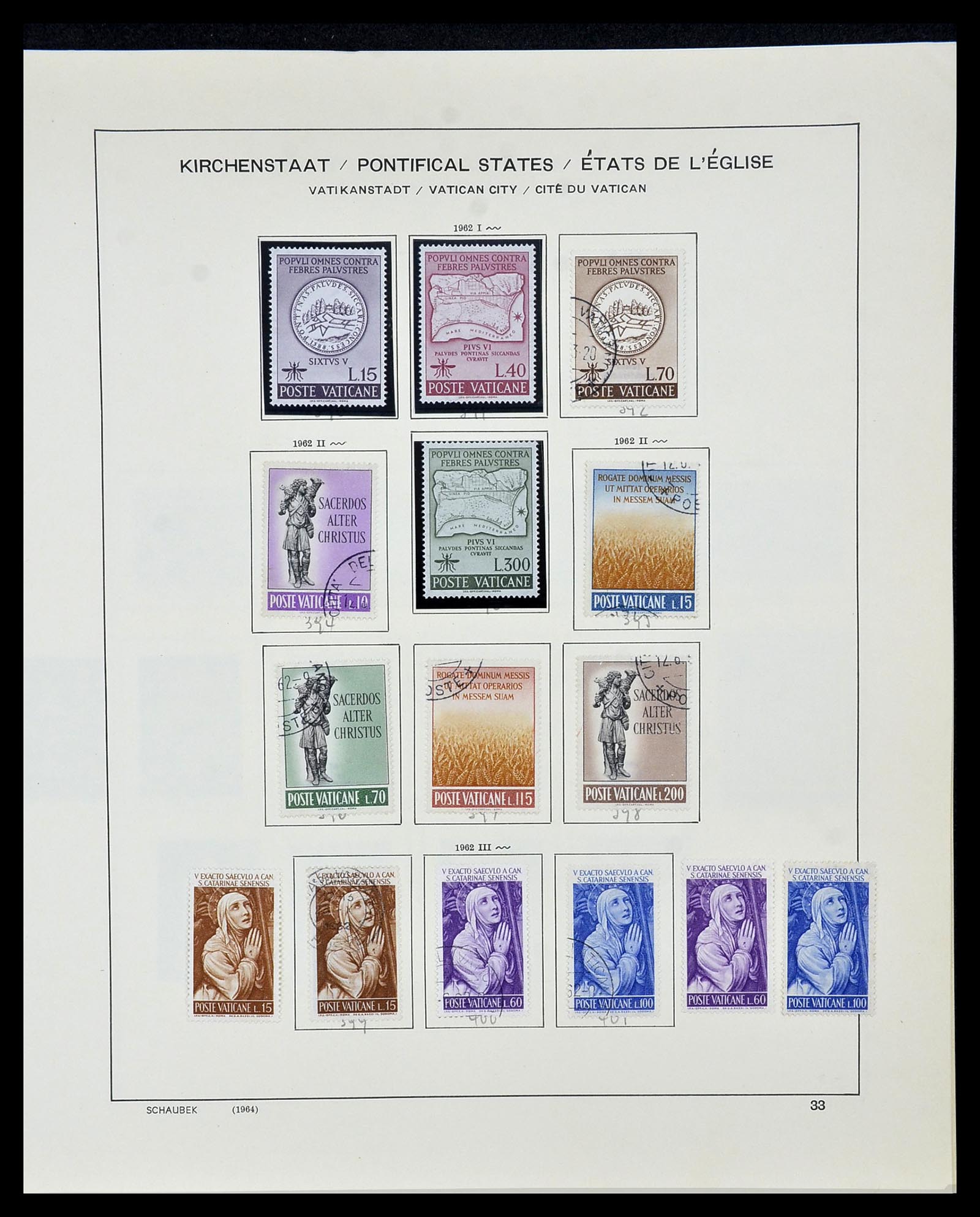34131 034 - Postzegelverzameling 34131 Vaticaan 1852(!)-1974.