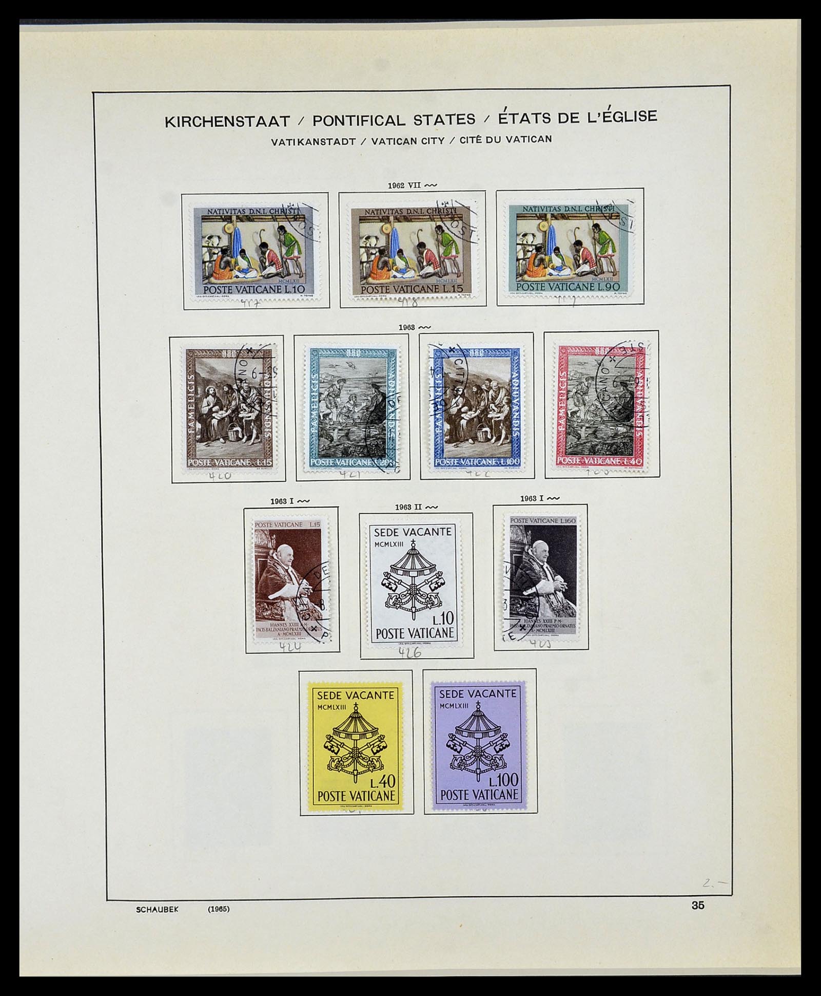 34131 036 - Postzegelverzameling 34131 Vaticaan 1852(!)-1974.