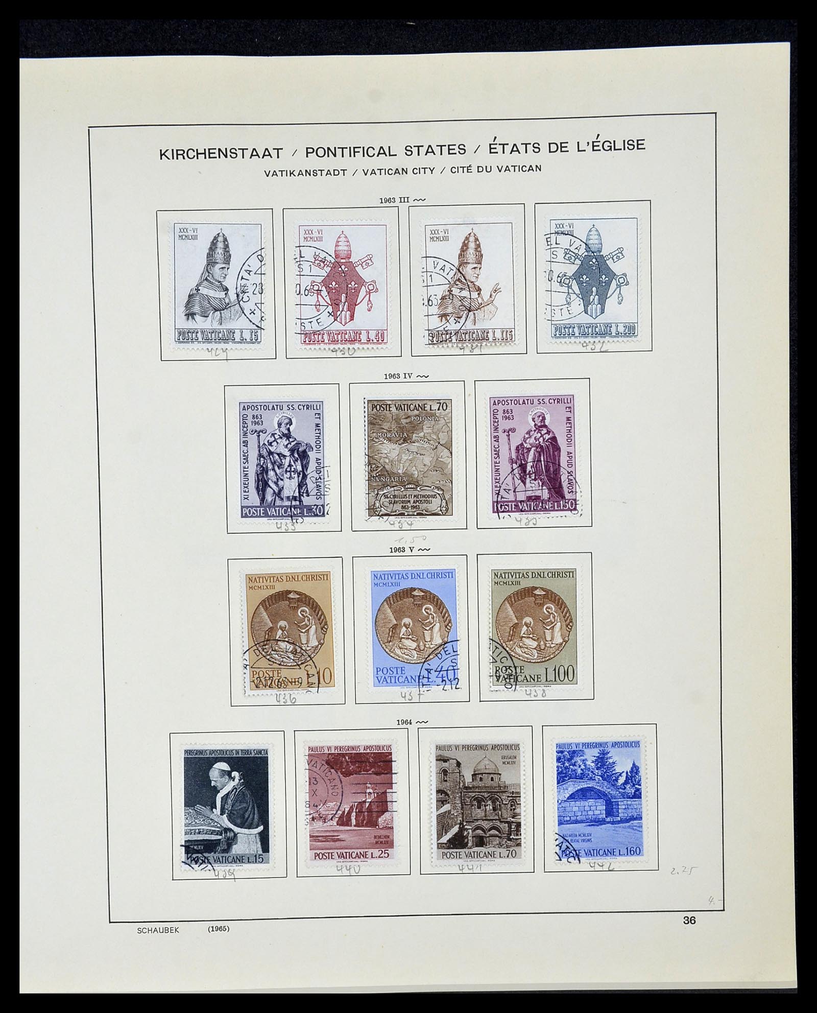 34131 037 - Postzegelverzameling 34131 Vaticaan 1852(!)-1974.
