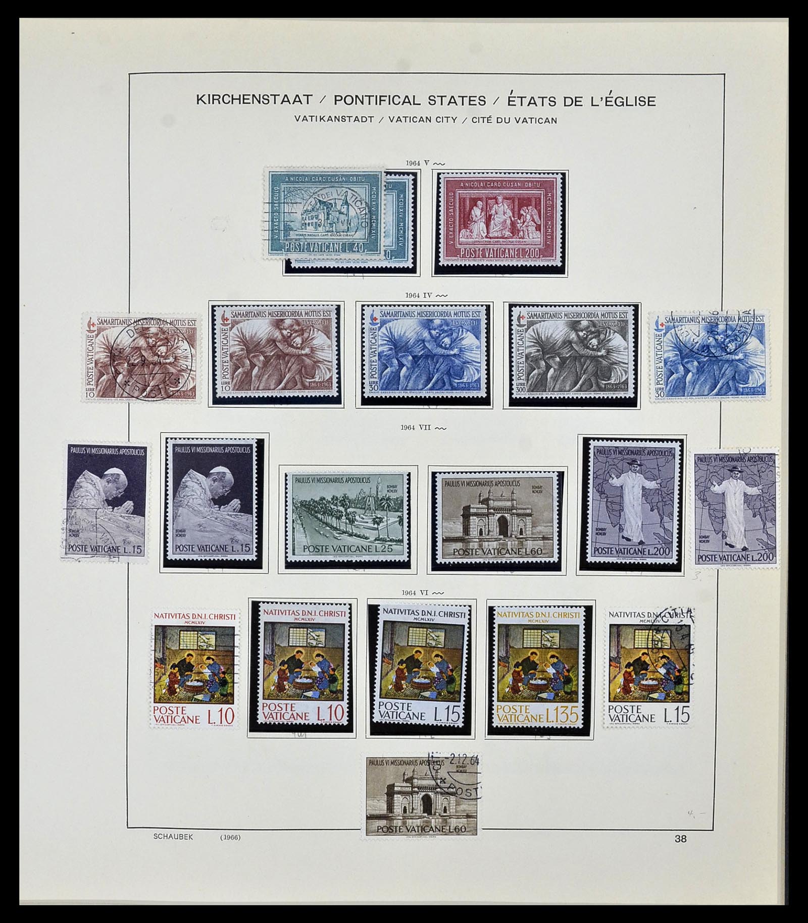 34131 040 - Stamp collection 34131 Vatican 1852(!)-1974.