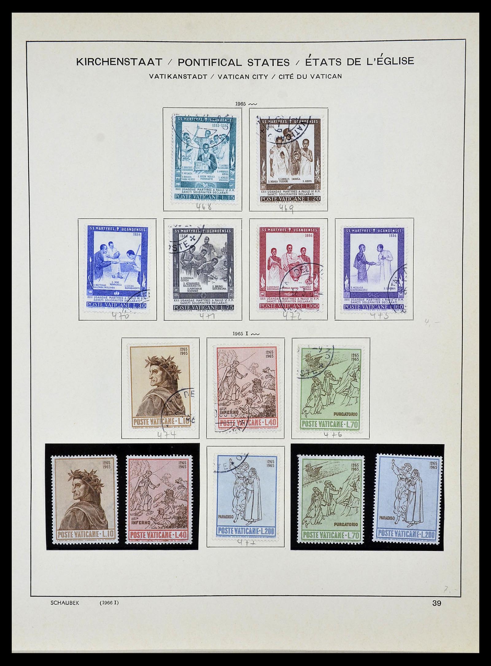 34131 041 - Postzegelverzameling 34131 Vaticaan 1852(!)-1974.